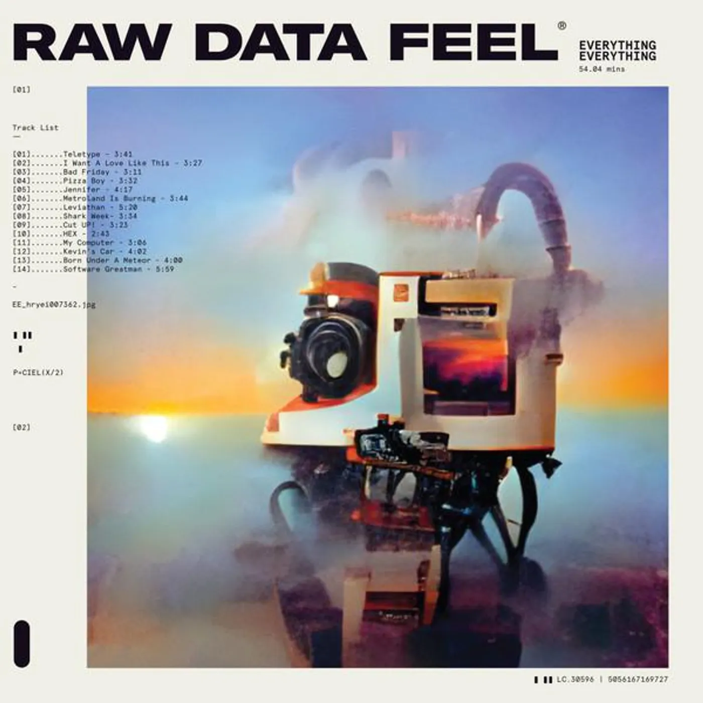 Everything Everything RAW DATA FEEL CD