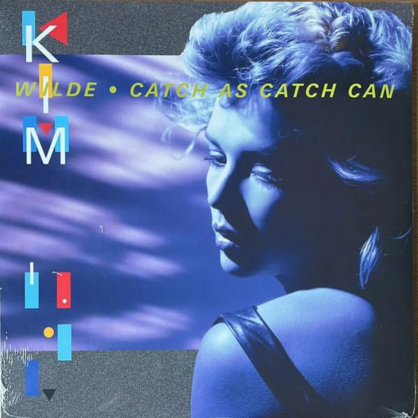 Kim Wilde Catch As Catch Can (Clear W/ Blue Splatter) Vinyl Record