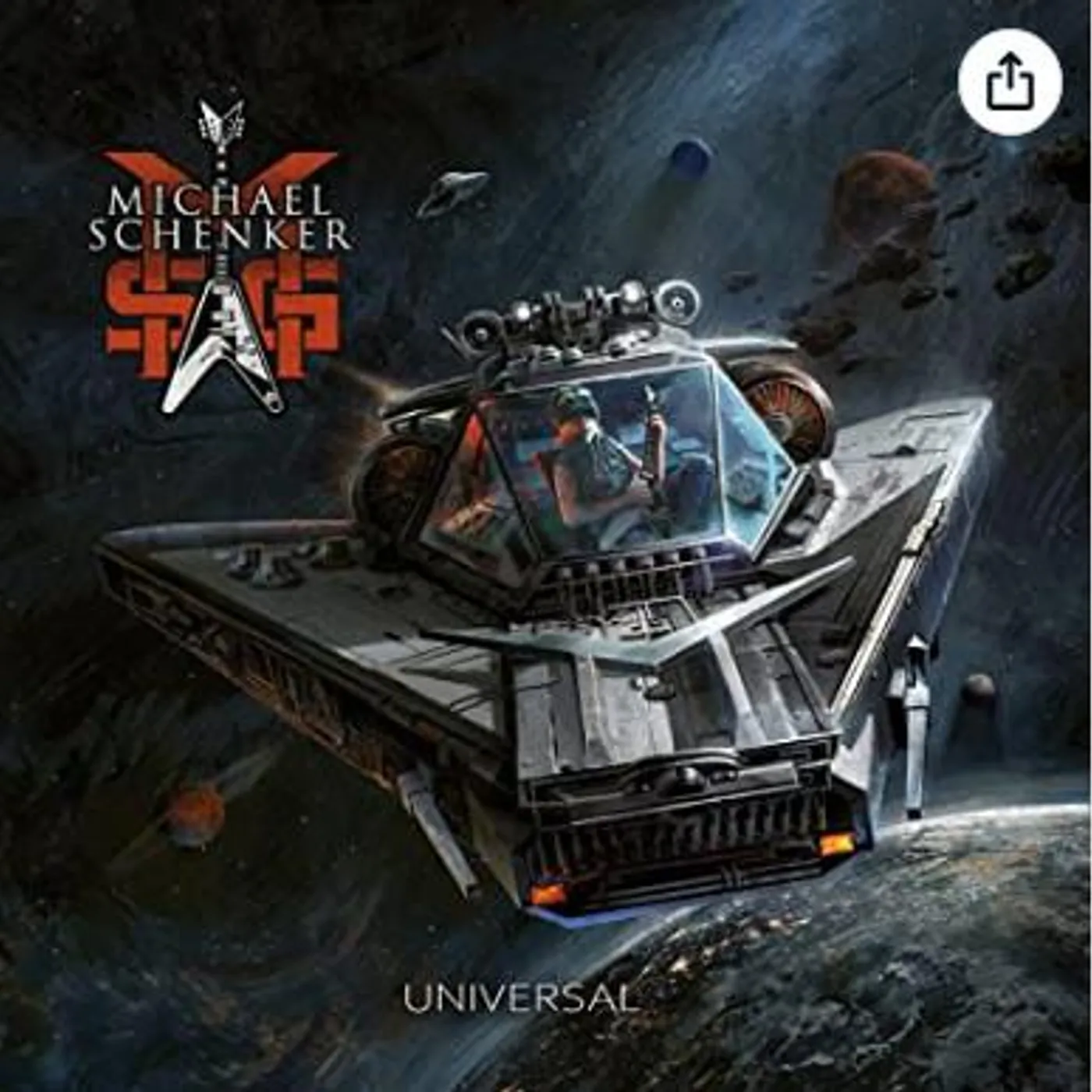 Michael Schenker Group Universal (Clear/Black Marbled) Vinyl Record