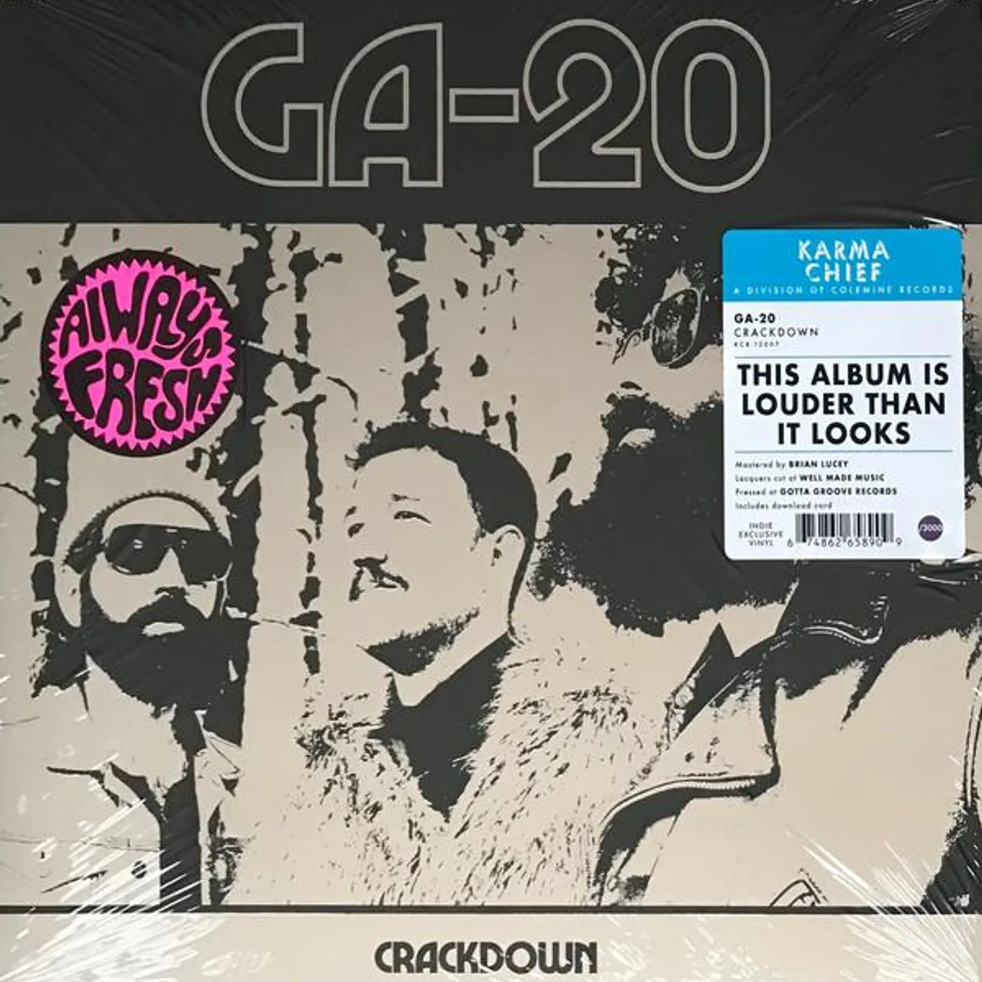 GA-20 CRACKDOWN (PURPLE VINYL) (I) Vinyl Record