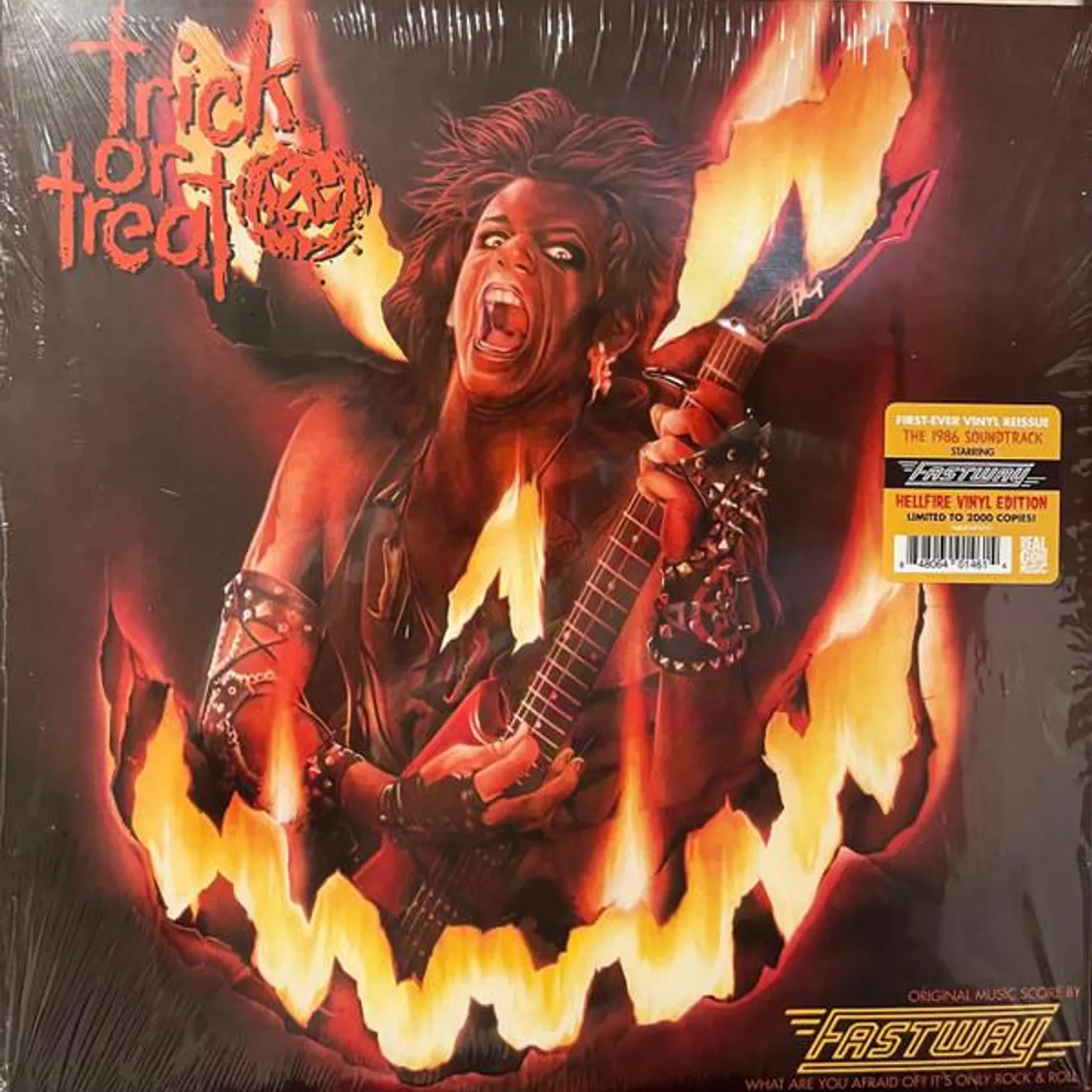 Fastway TRICK OR TREAT Original Soundtrack (LIMITED/RED HELLFIRE VINYL) Vinyl Record