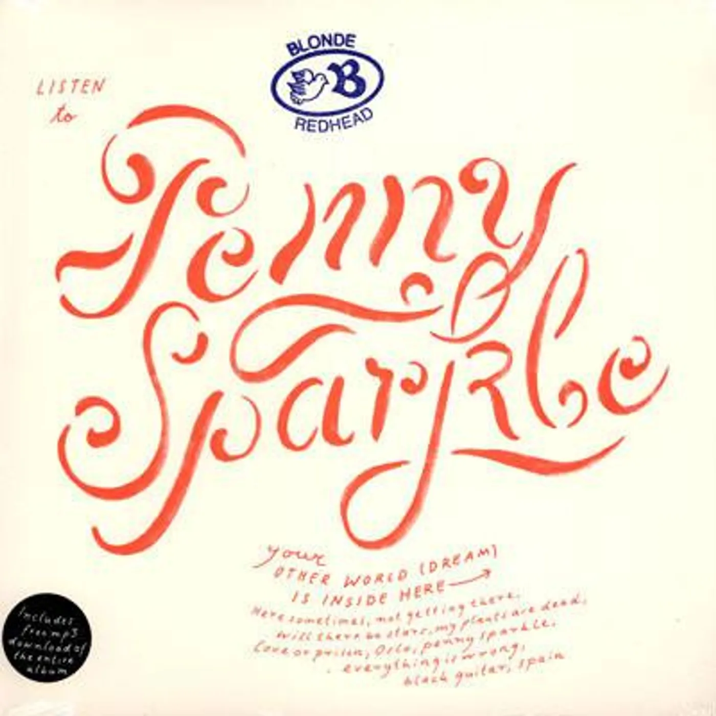 Blonde Redhead Penny Sparkle Vinyl Record