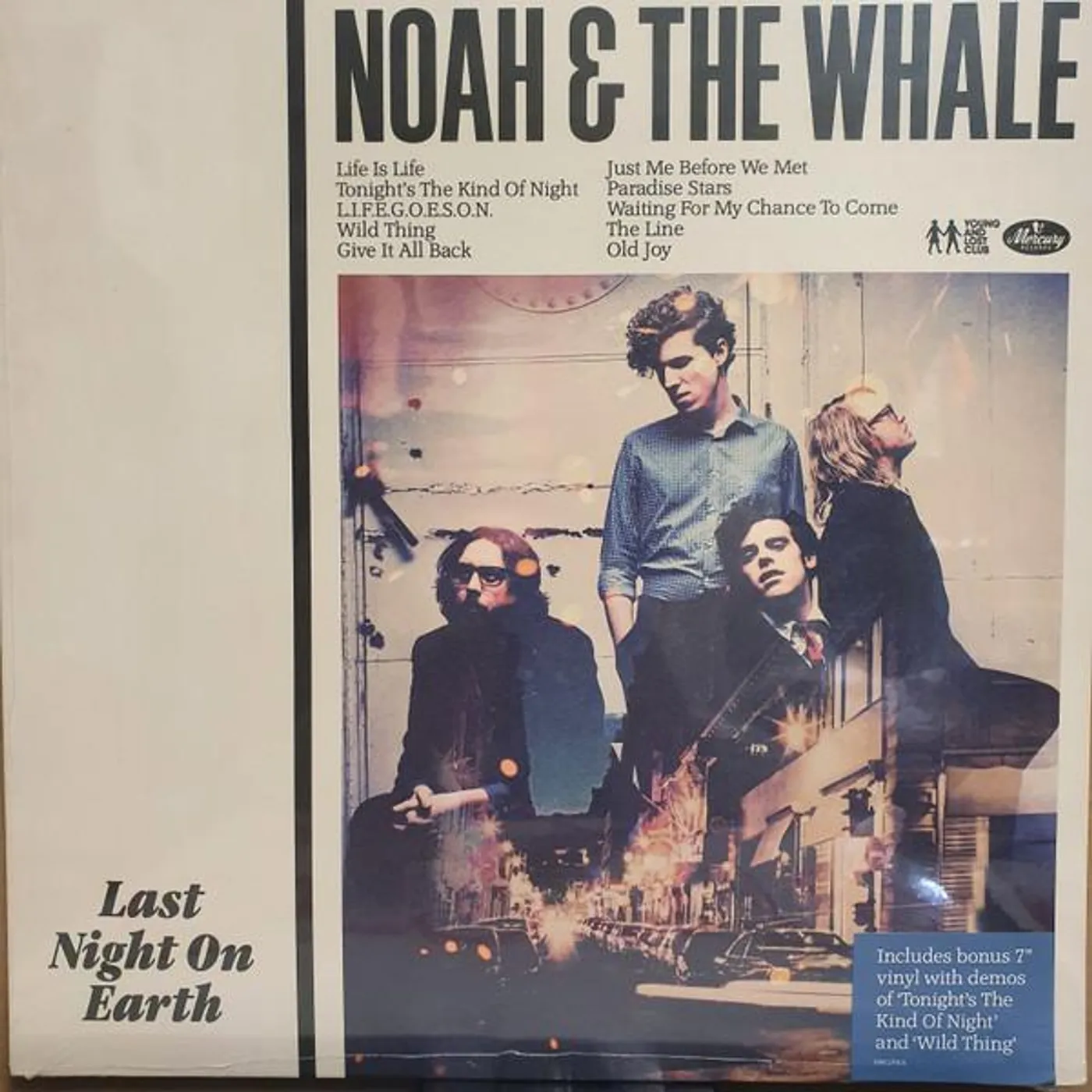 Noah And The Whale LAST NIGHT ON EARTH Vinyl Record