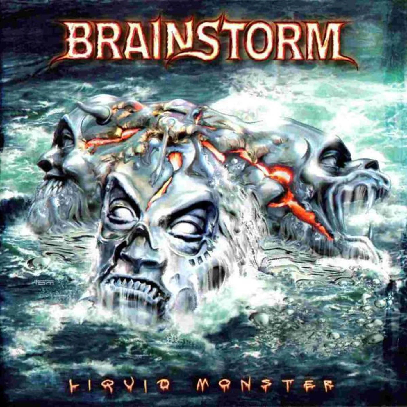 Brainstorm LIQUID MONSTER (CLEAR BLUE VINYL) Vinyl Record