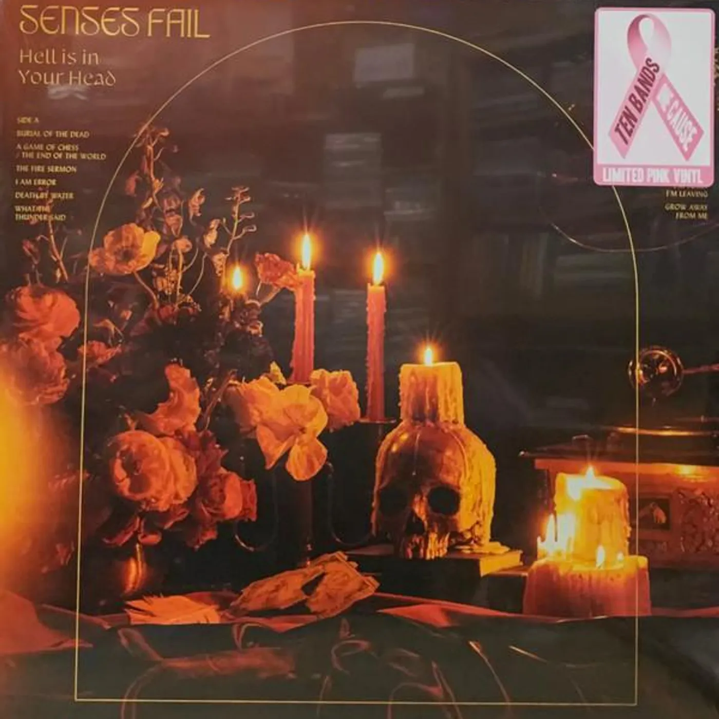 Senses Fail HELL IS IN YOUR HEAD (PINK VINYL/WHITE A-SIDE/BSIDE HEAVY WHITE SPLATTER VINYL) (TEN BAND ONE CAUSE) Vinyl Record