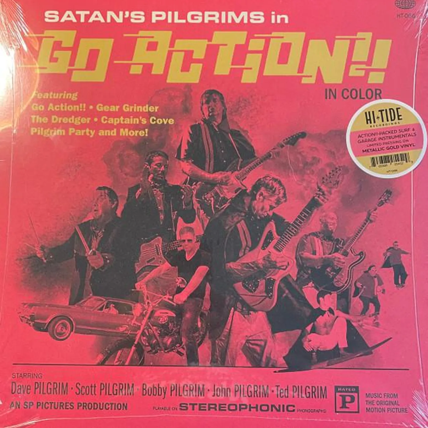 Satan's Pilgrims GO ACTION!! (METALLIC GOLD SWIRL VINYL) Vinyl Record