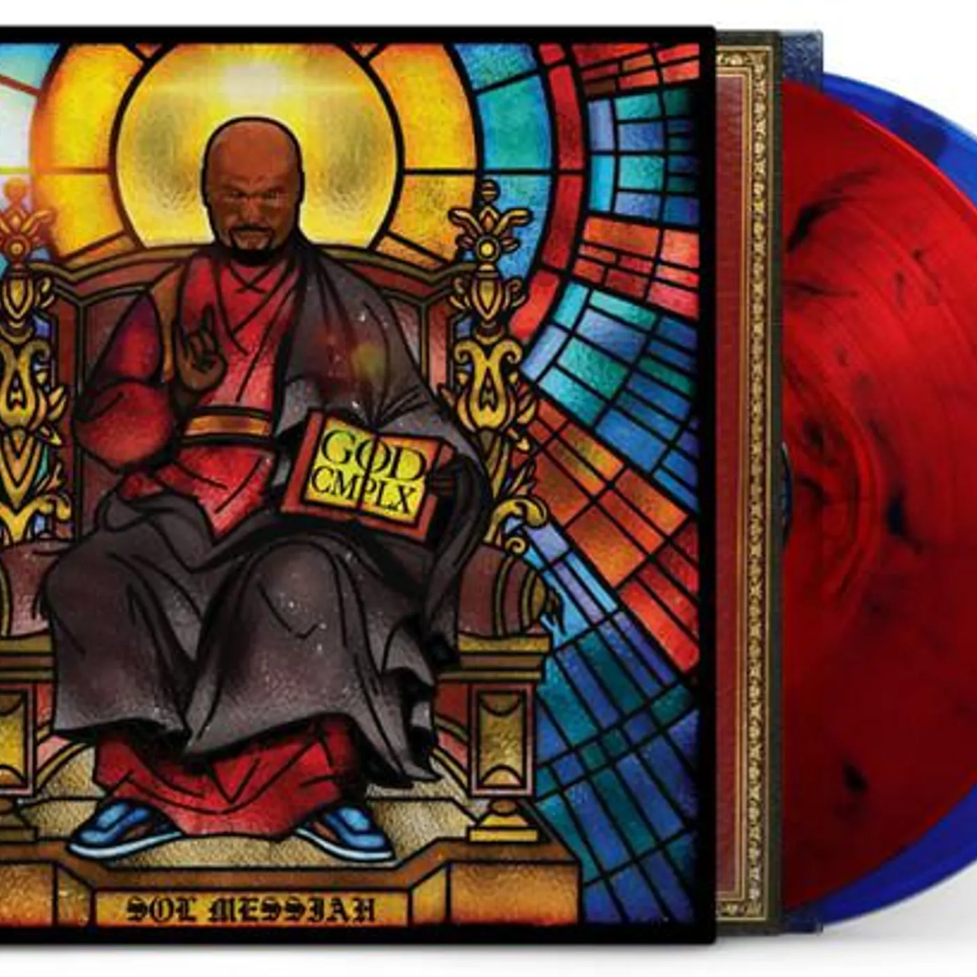 Sol Messiah GOD CMPLX (RED & BLACK MARBLED/BLUE & BLACK MARBLED VINYL) Vinyl Record