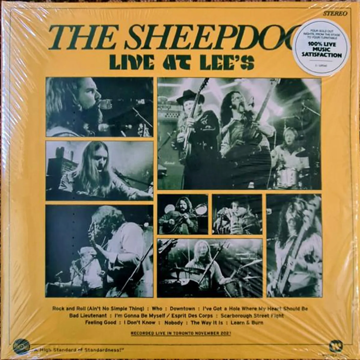 The Sheepdogs LIVE AT LEES Vinyl Record