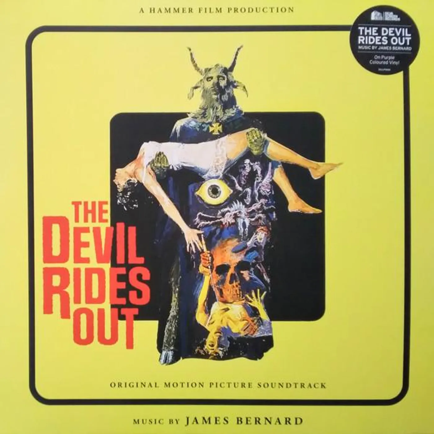 James Bernard DEVIL RIDES OUT Original Soundtrack (PURPLE VINYL) Vinyl Record