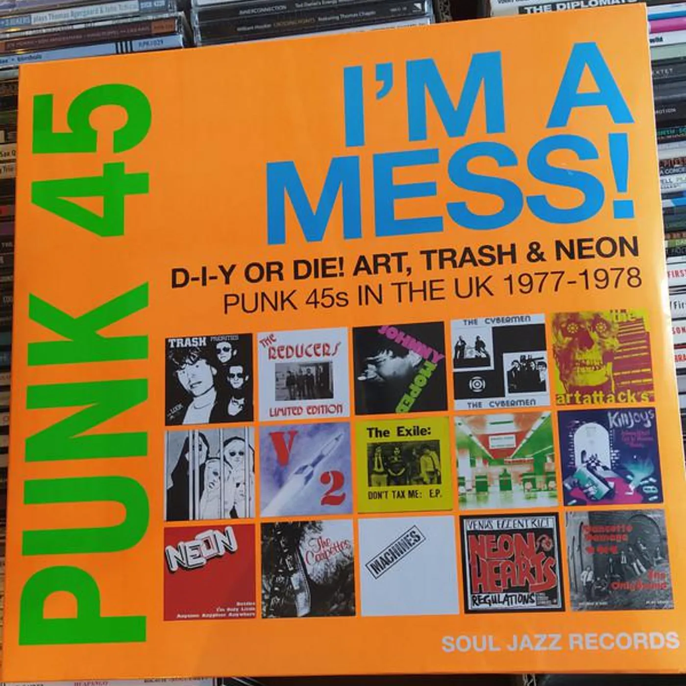 Soul Jazz Records Presents PUNK 45: I'M A MESS! D-I-Y OR DIE! ART, TRASH & NEON (2LP) Vinyl Record