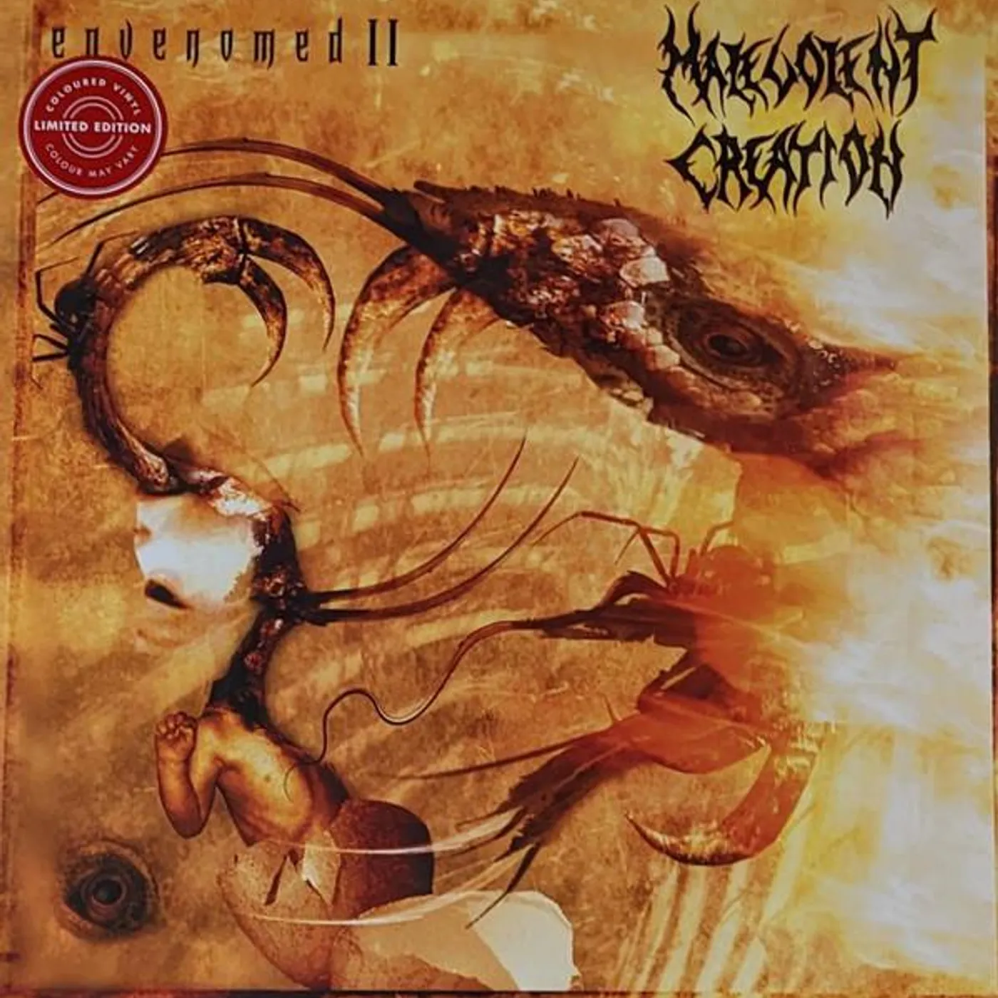 Malevolent Creation ENVENOMED II (YELLOW VINYL) Vinyl Record