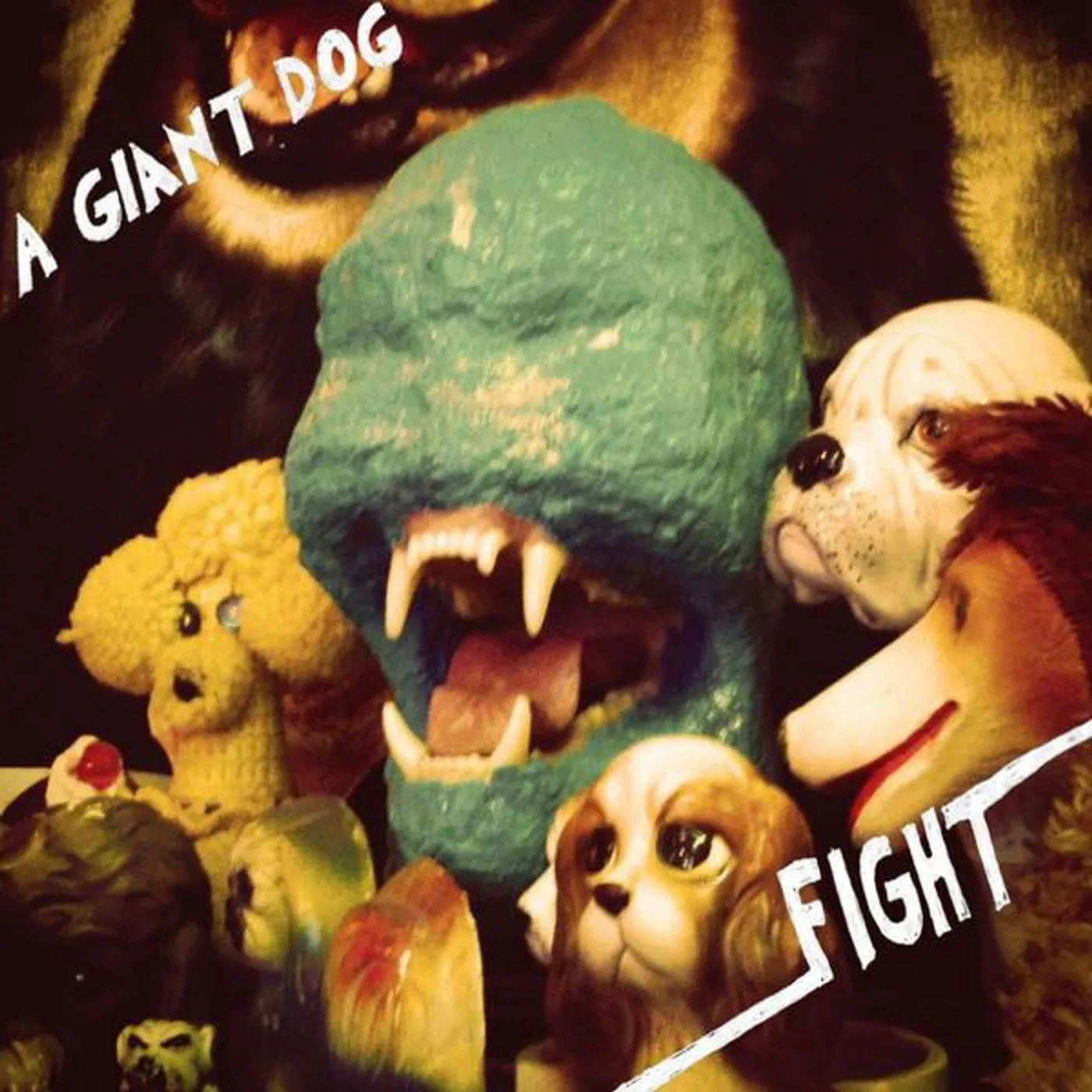 A Giant Dog FIGHT (GREEN VINYL) Vinyl Record