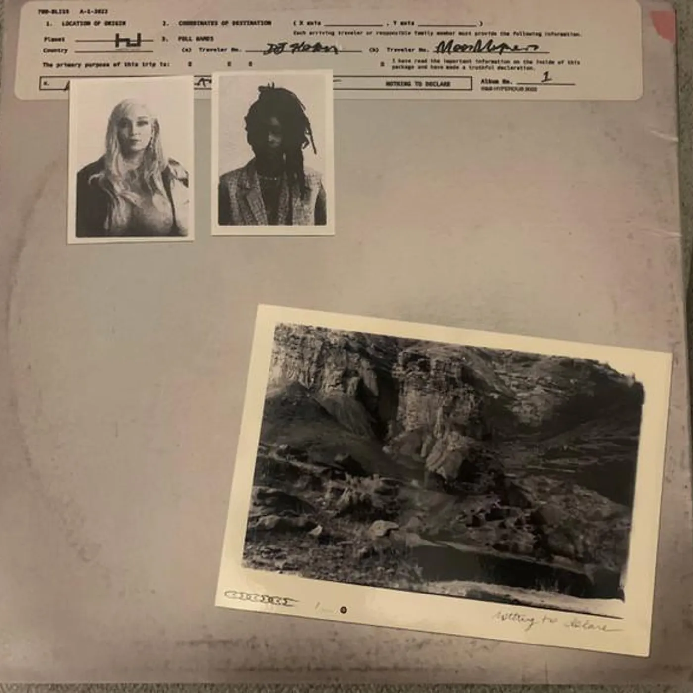 700 Bliss NOTHING TO DECLARE (MOOR MOTHER & DJ HARAM) (CLEAR VINYL) Vinyl Record