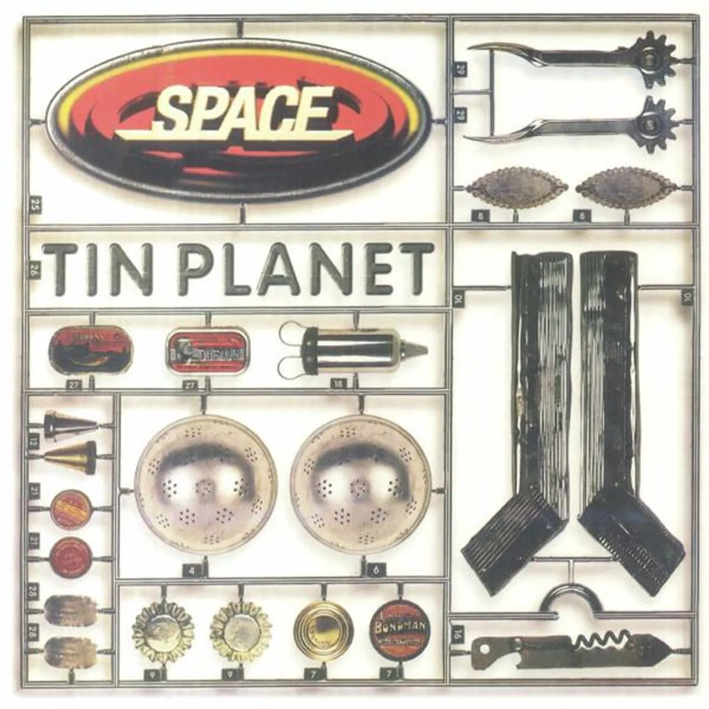 Space TIN PLANET (CLEAR WITH SILVER SPLATTER VINYL) Vinyl Record