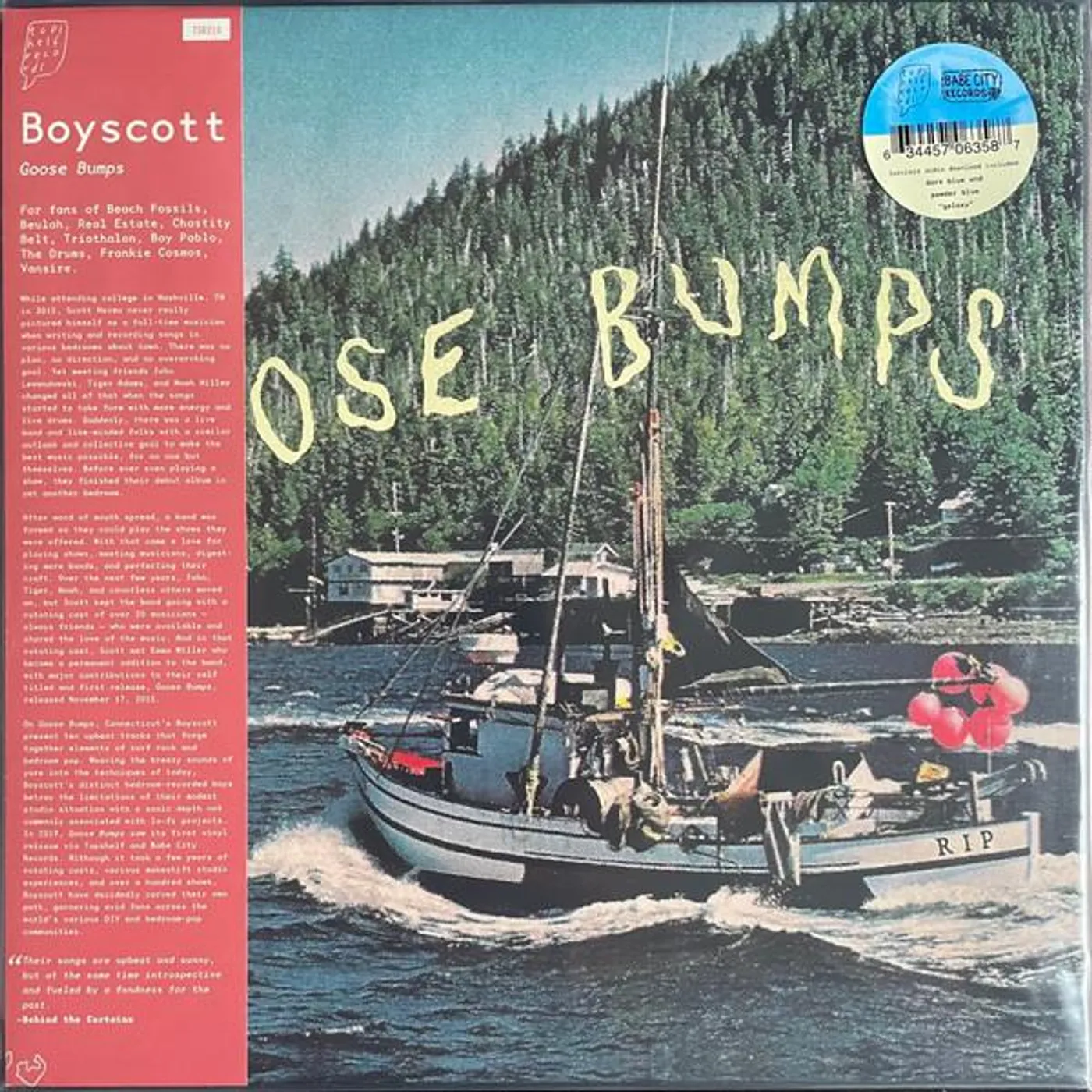 Boyscott GOOSE BUMPS (DARK BLUE & POWDER BLUE GALAXY VINYL) Vinyl Record