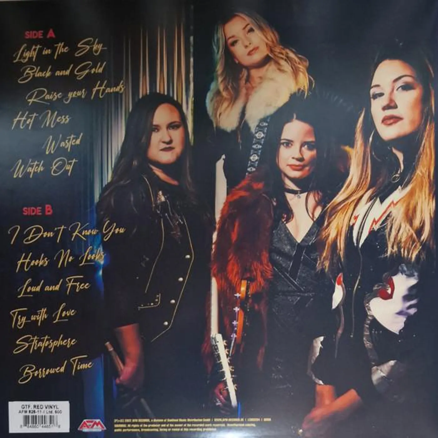 Thundermother BLACK & GOLD (CLEAR RED VINYL) Vinyl Record