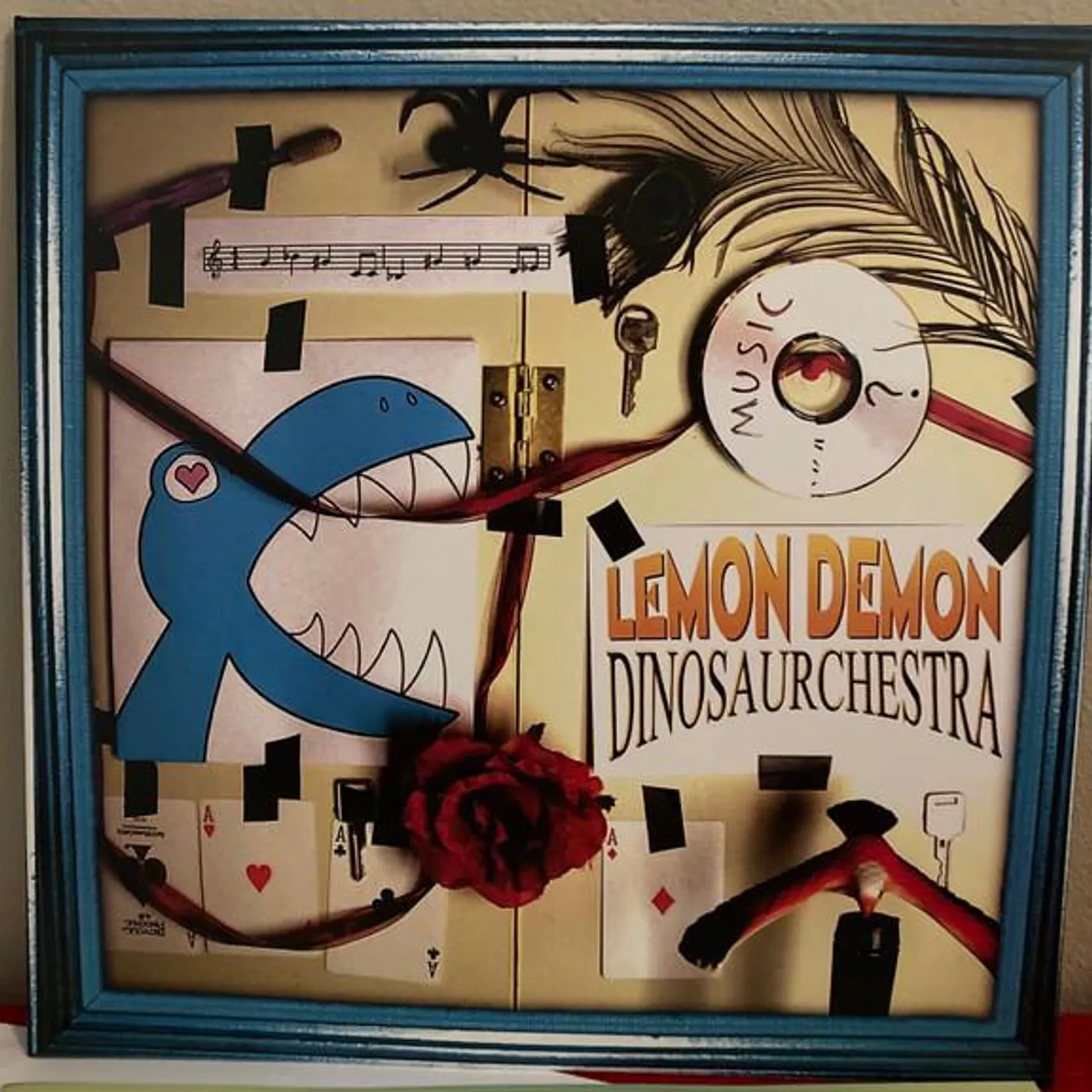 Lemon Demon DINOSAURCHESTRA (DELUXE GREEN & BLUE VINYL/2LP) Vinyl Record