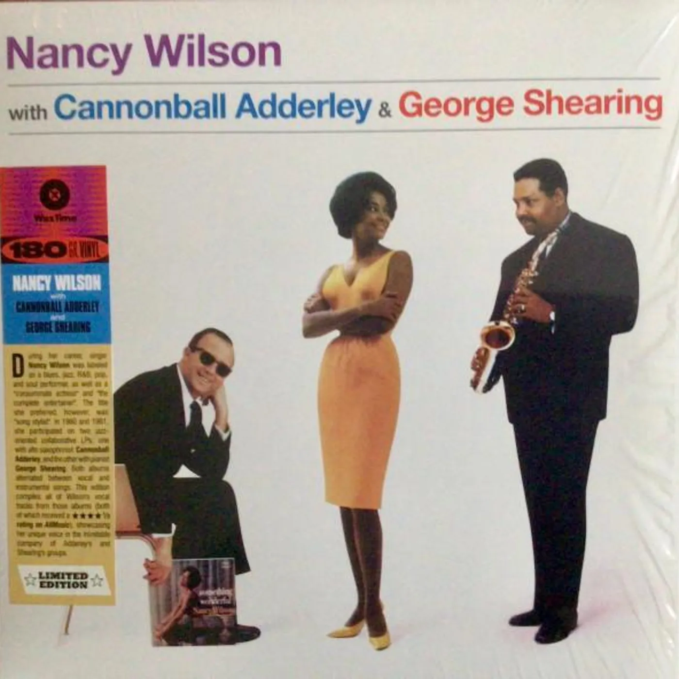 NANCY WILSON WITH CANNONBALL ADDERLEY & GEORGE SHEARING Vinyl Record