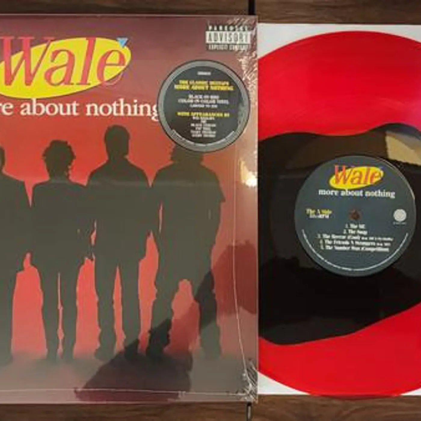 Wale MORE ABOUT NOTHING (BLACK/RED VINYL/2LP) Vinyl Record