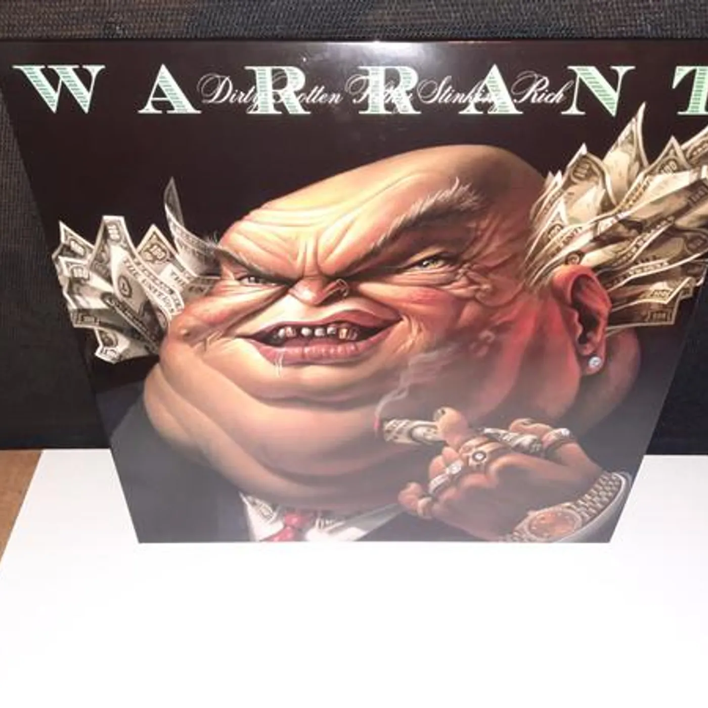 Warrant DIRTY ROTTEN FILTHY STINKING RICH (TRANSLUCENT GREEN VINYL) Vinyl Record