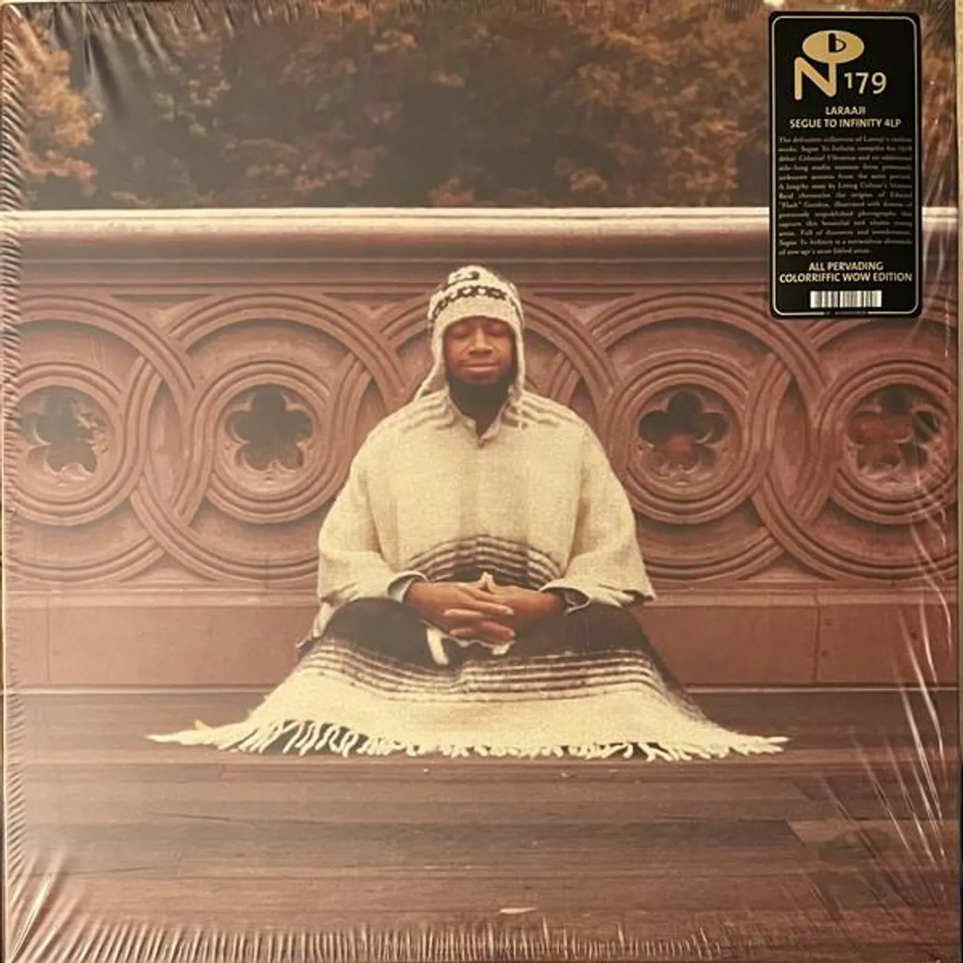 Laraaji SEGUE TO INFINITY (4LP/SKY BLUE & WHITE/CLEAR & BLACK/TANGERINE & APPLE/FOREST GREEN & BLACK/BOOK) Vinyl Record