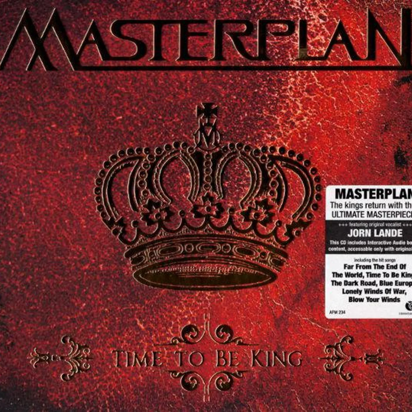Masterplan TIME TO BE KING CD
