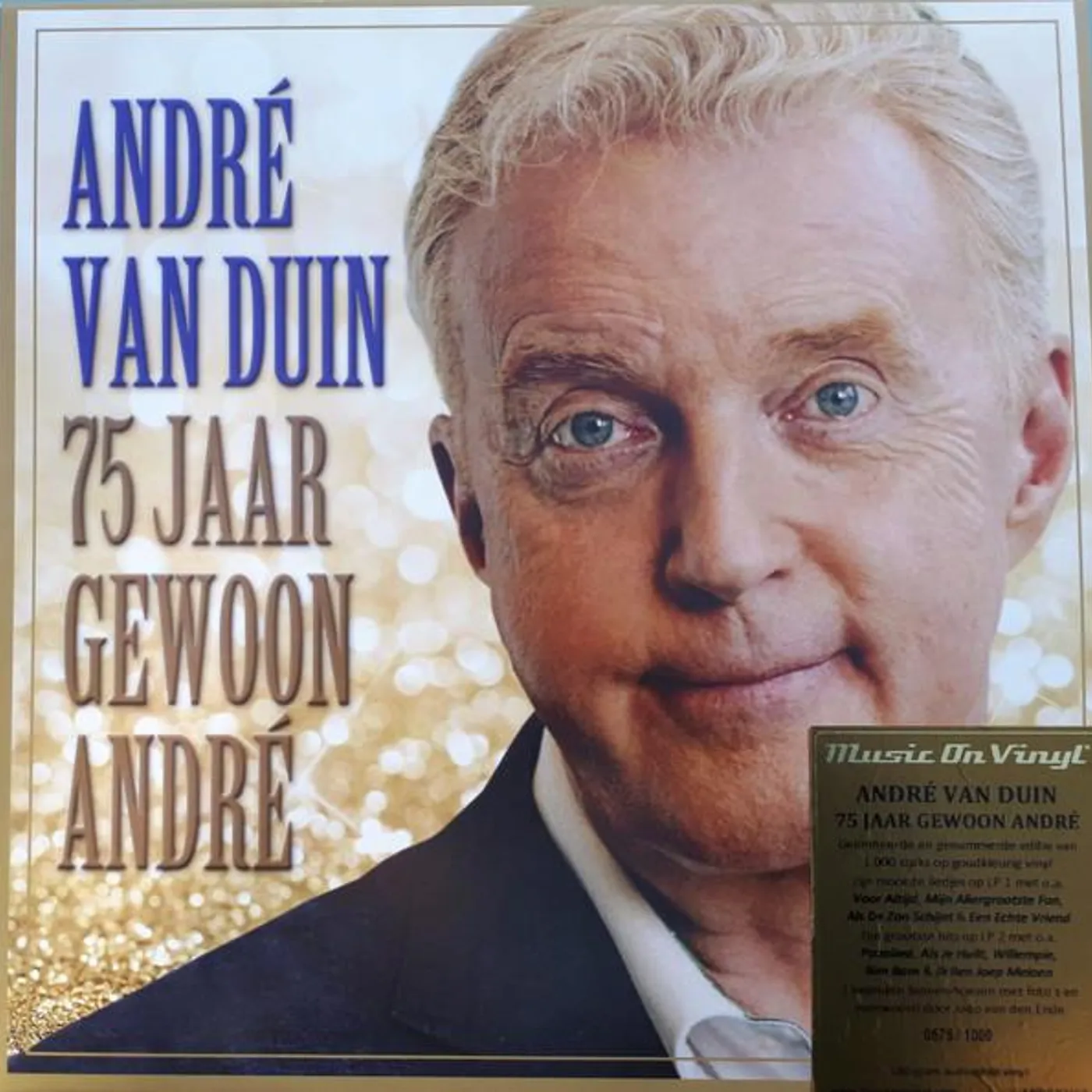 André van Duin 75 JAAR GEWOON ANDRE (LIMITED/GOLD VINYL/ 180G/2LP) Vinyl Record