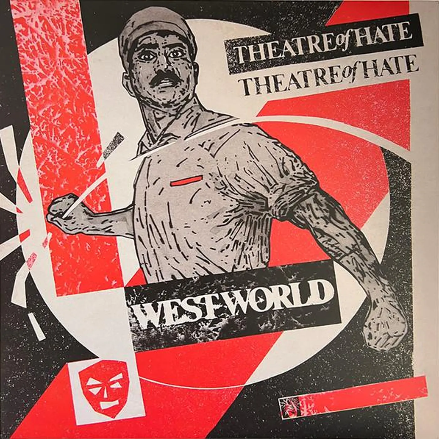 Theatre Of Hate WESTWORLD (RED VINYL) Vinyl Record