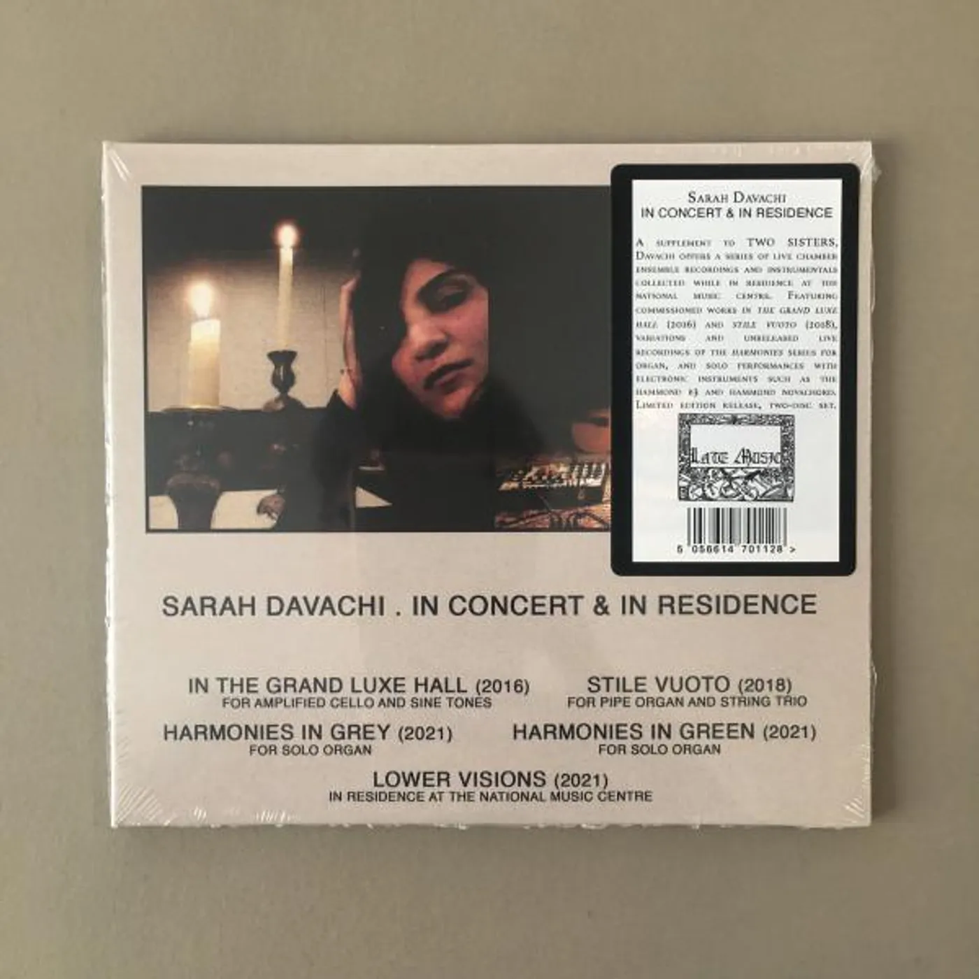 Sarah Davachi IN CONCERT  & IN RESIDENCE (2CD) CD