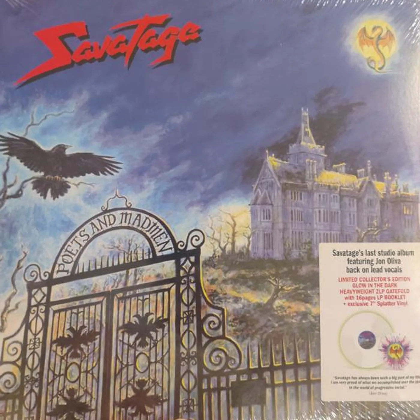 Savatage POETS & MADMEN (GLOW-IN-THE-DARK VINYL/7INCH) Vinyl Record