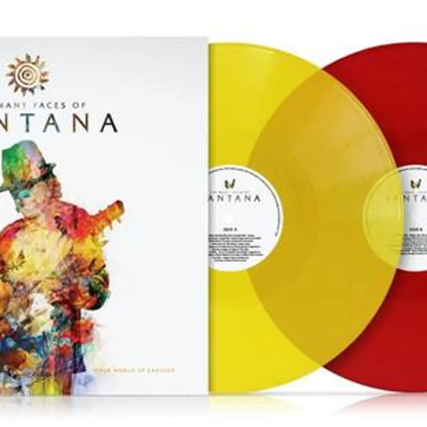 MANY FACES OF SANTANA (YELLOW & RED TRANSPARENT VINYL/2LP) Vinyl Record