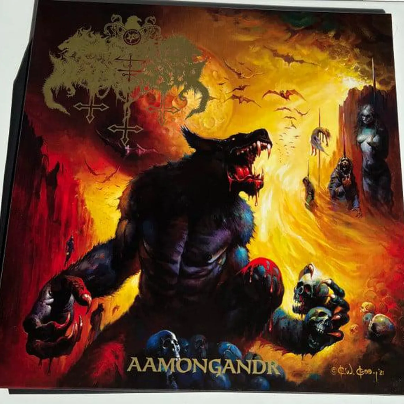 Satanic Warmaster AAMONGANDR Vinyl Record