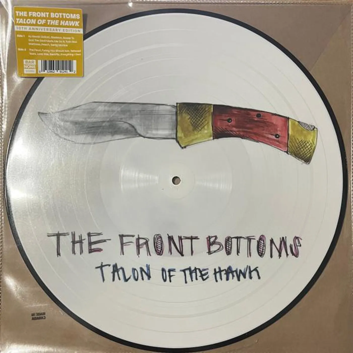 The Front Bottoms TALON OF THE HAWK (10TH ANNIVERSARY/PICTURE DISC) Vinyl Record