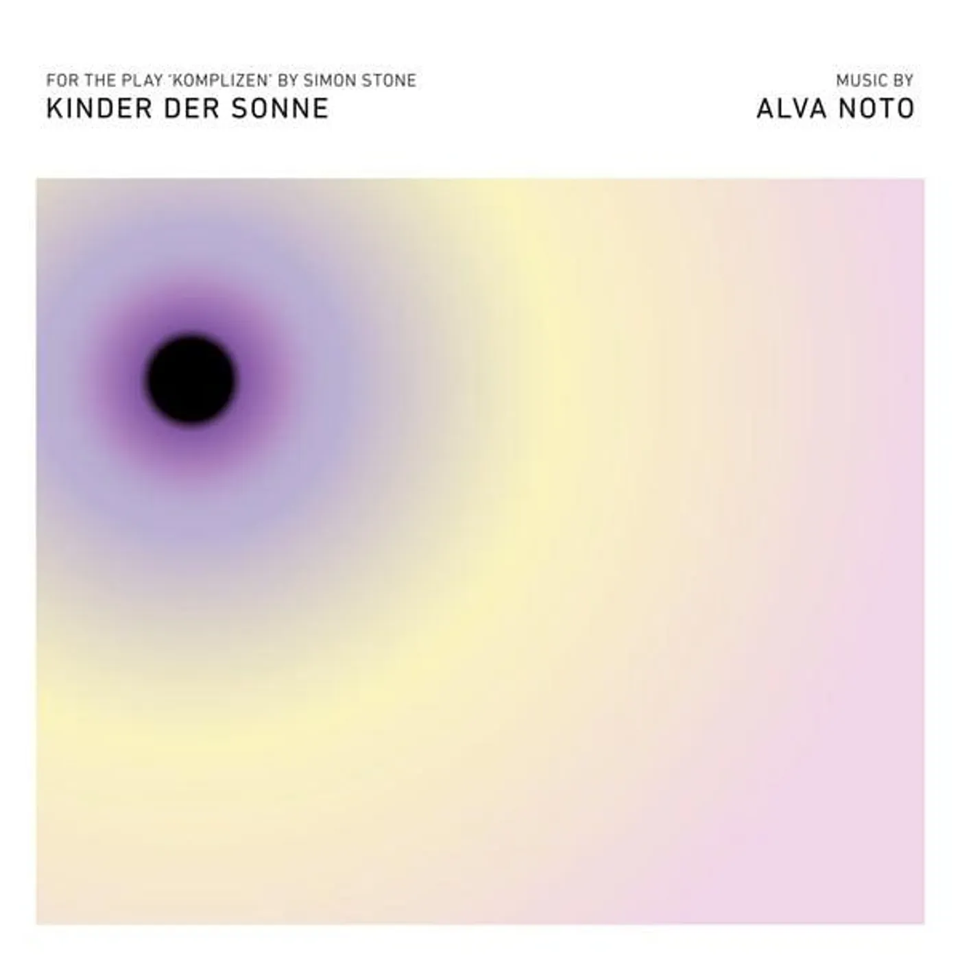 alva noto KINDER DER SONNE (2LP) Vinyl Record