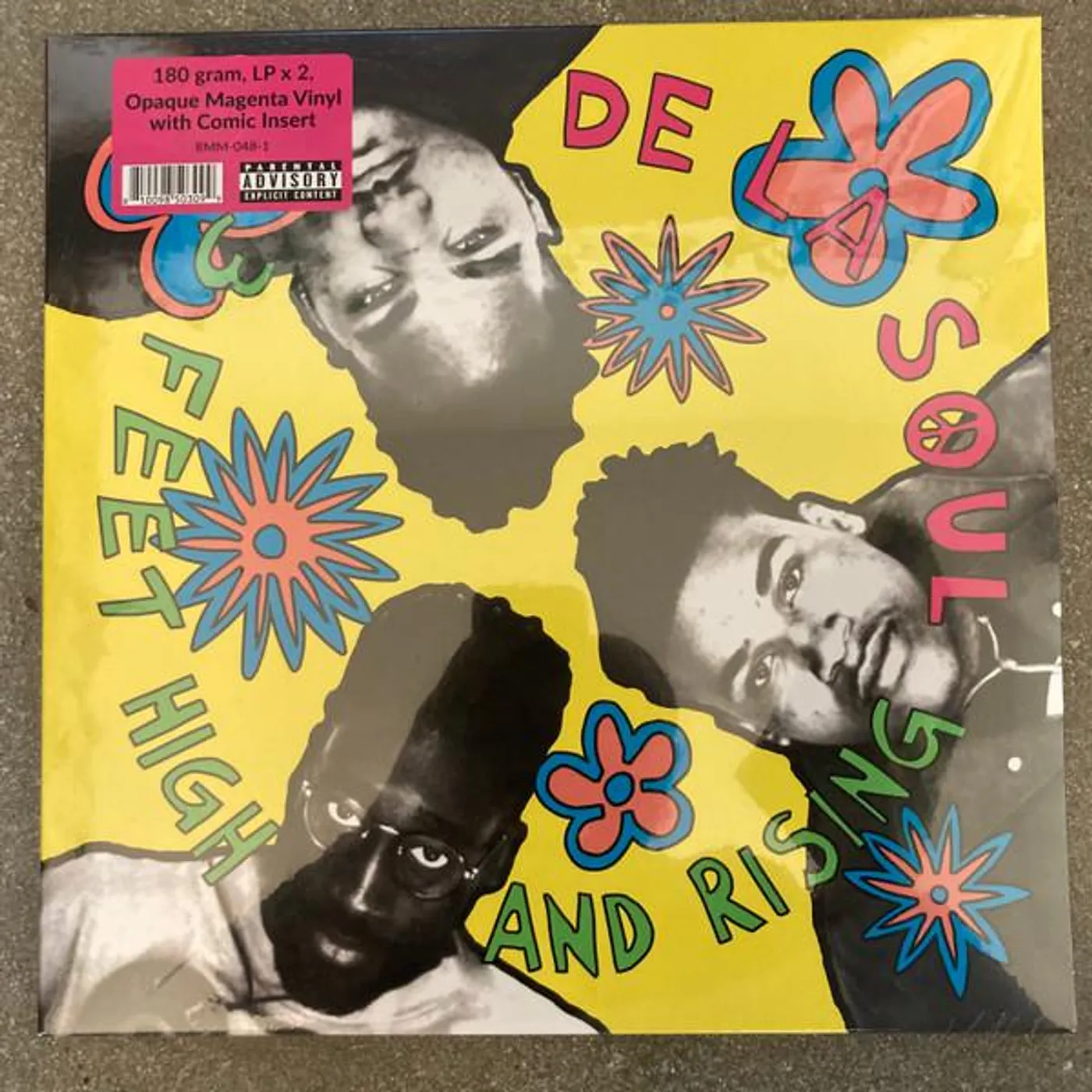 De La Soul 3 FEET HIGH & RISING (MAGENTA VINYL/2LP) Vinyl Record