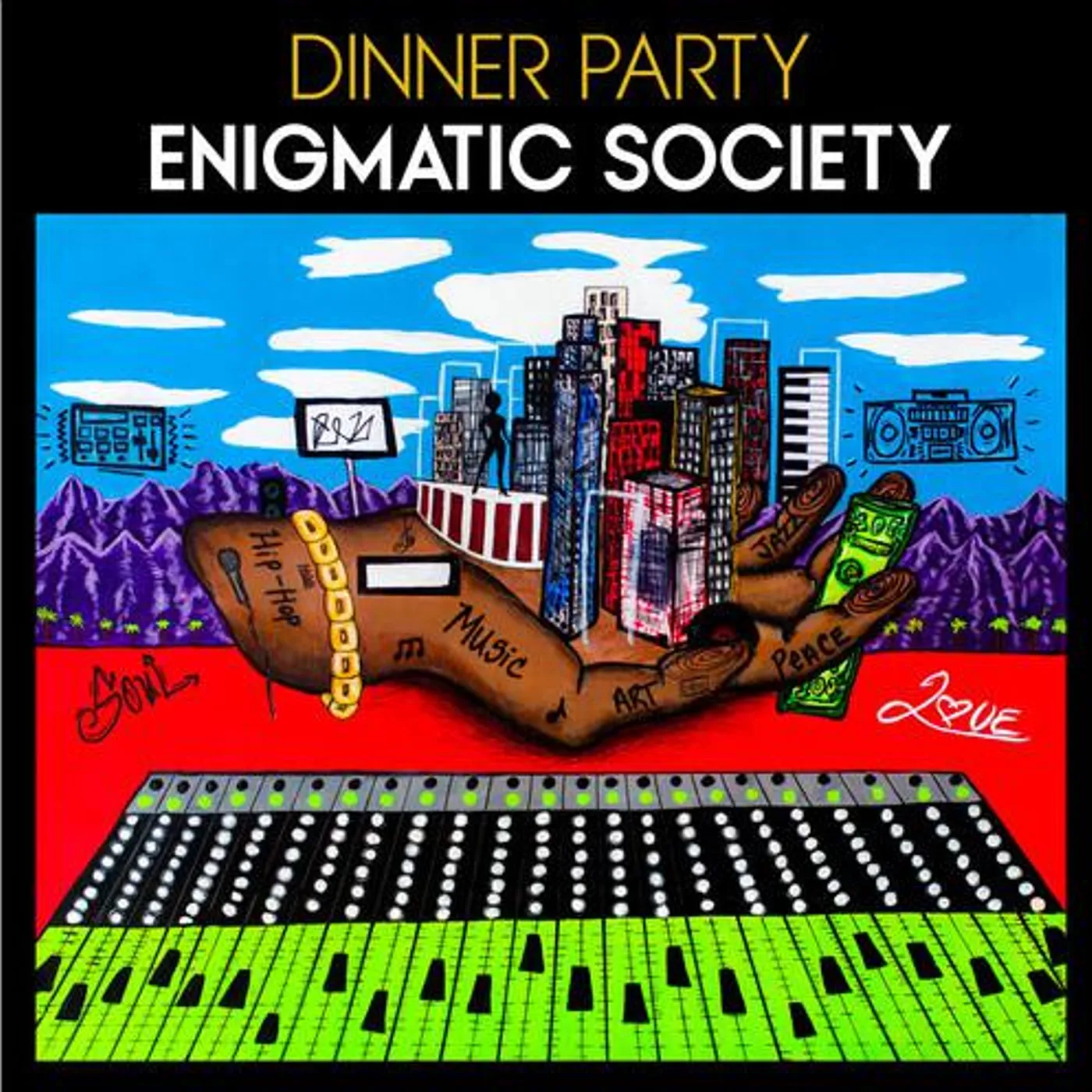 Dinner Party Enigmatic Society (Black & White) Vinyl Record