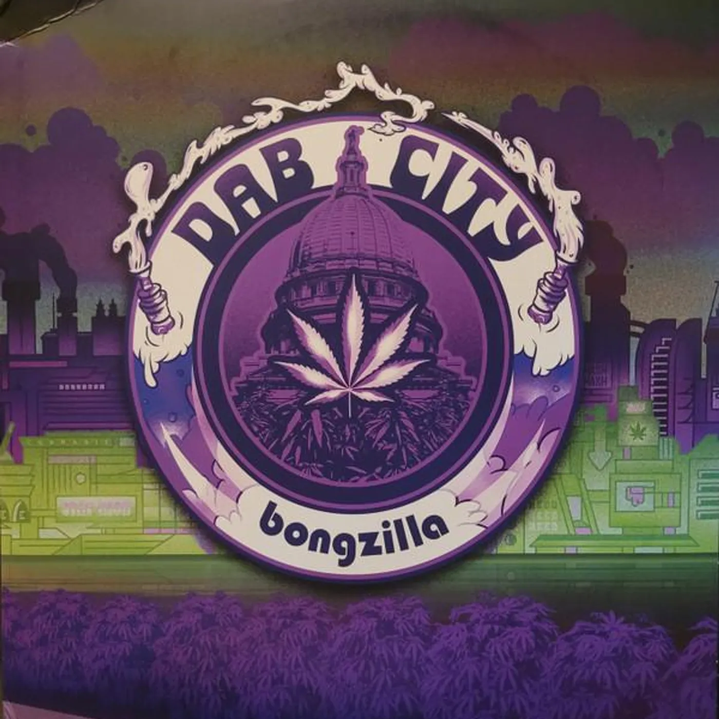 Bongzilla DAB CITY (WHITE,GREEN & PURPLE VINYL) (IMPORT) Vinyl Record