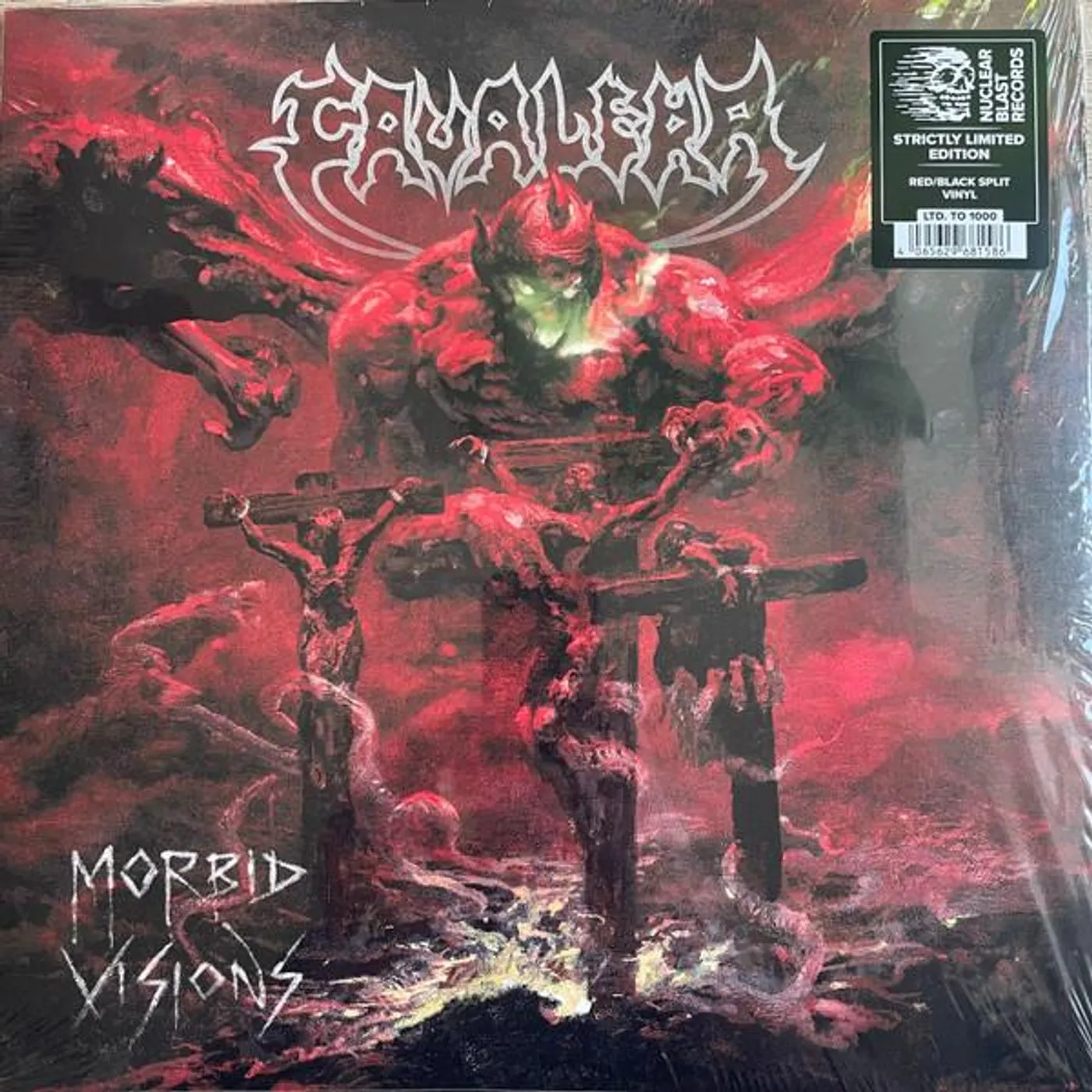 Cavalera Conspiracy Morbid Visions (Red Black Split) Vinyl Record