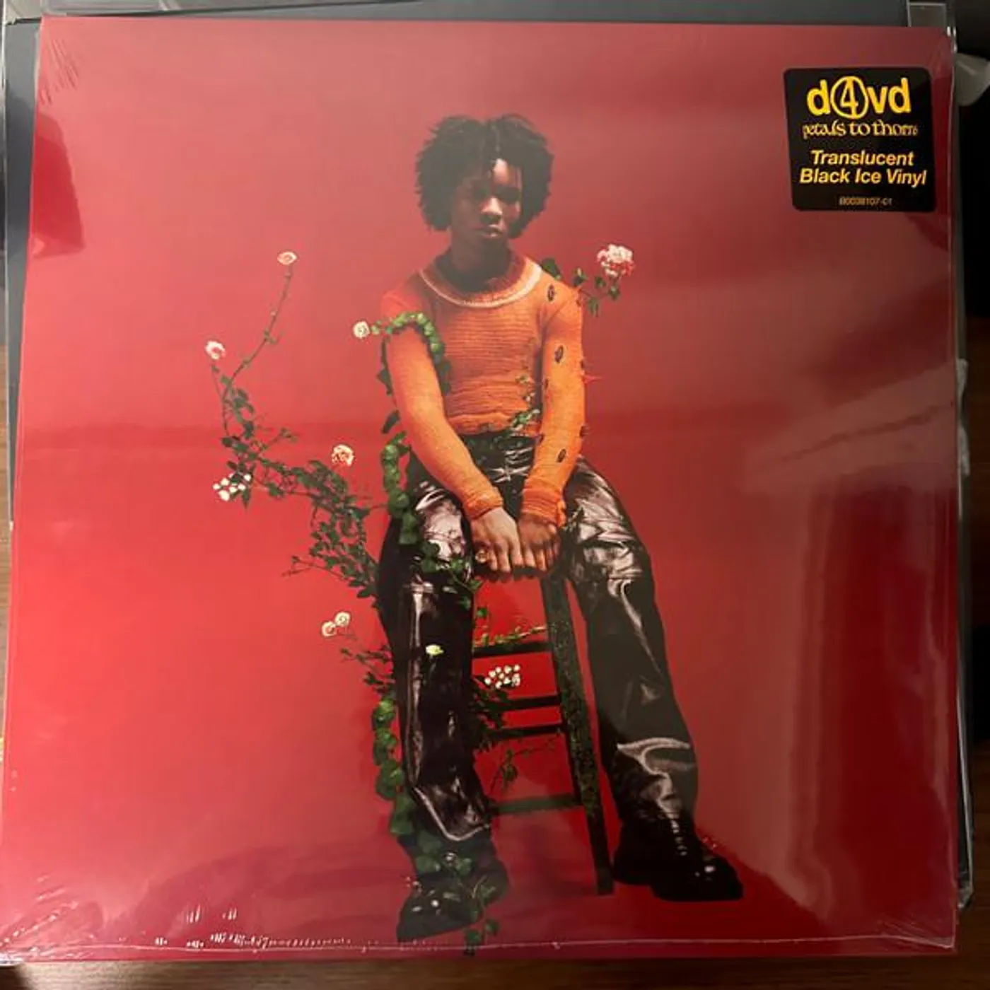 d4vd PETALS TO THORNS (TRANSLUCENT BLACK ICE VINYL) Vinyl Record