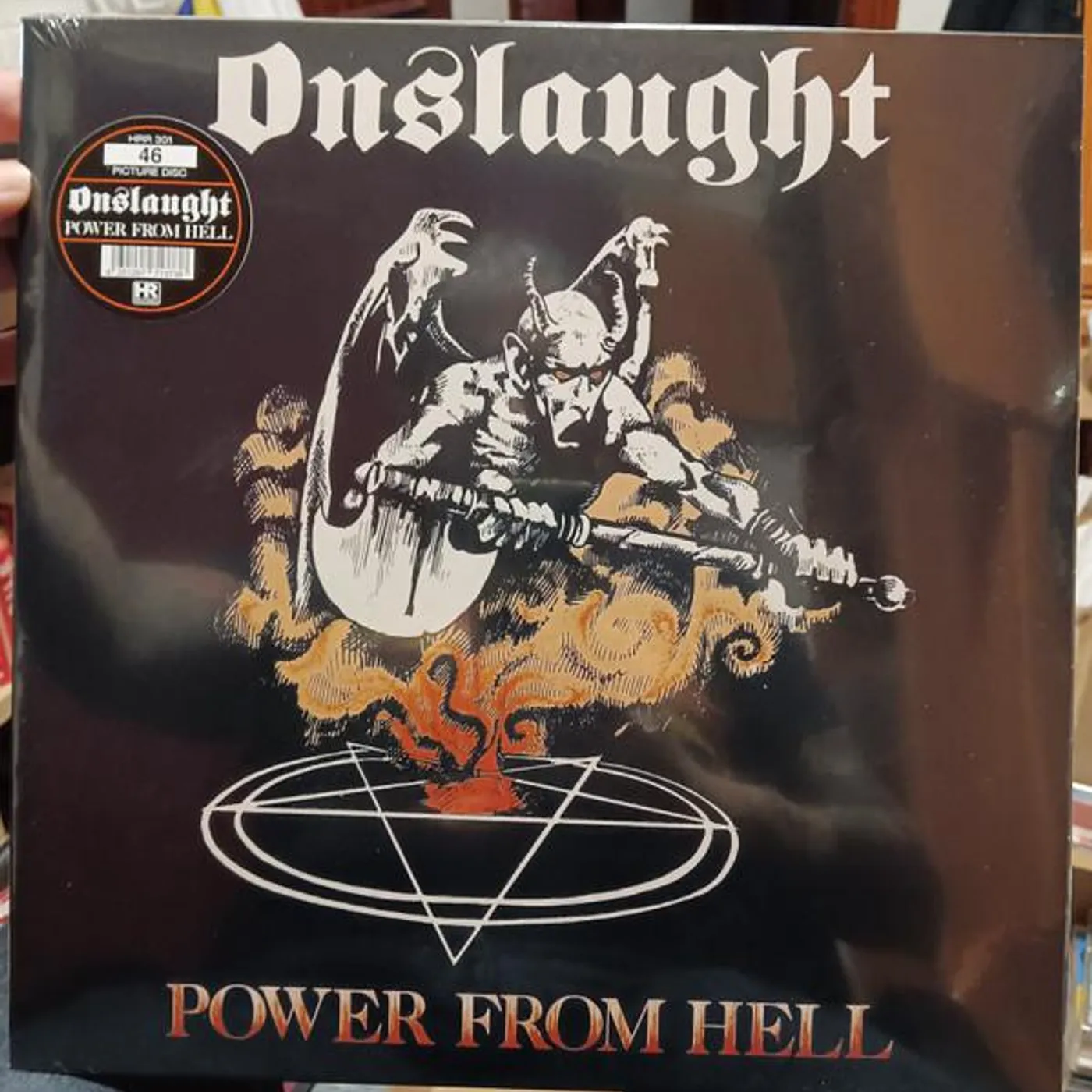 Onslaught POWER FROM HELL (PICTURE DISC) Vinyl Record