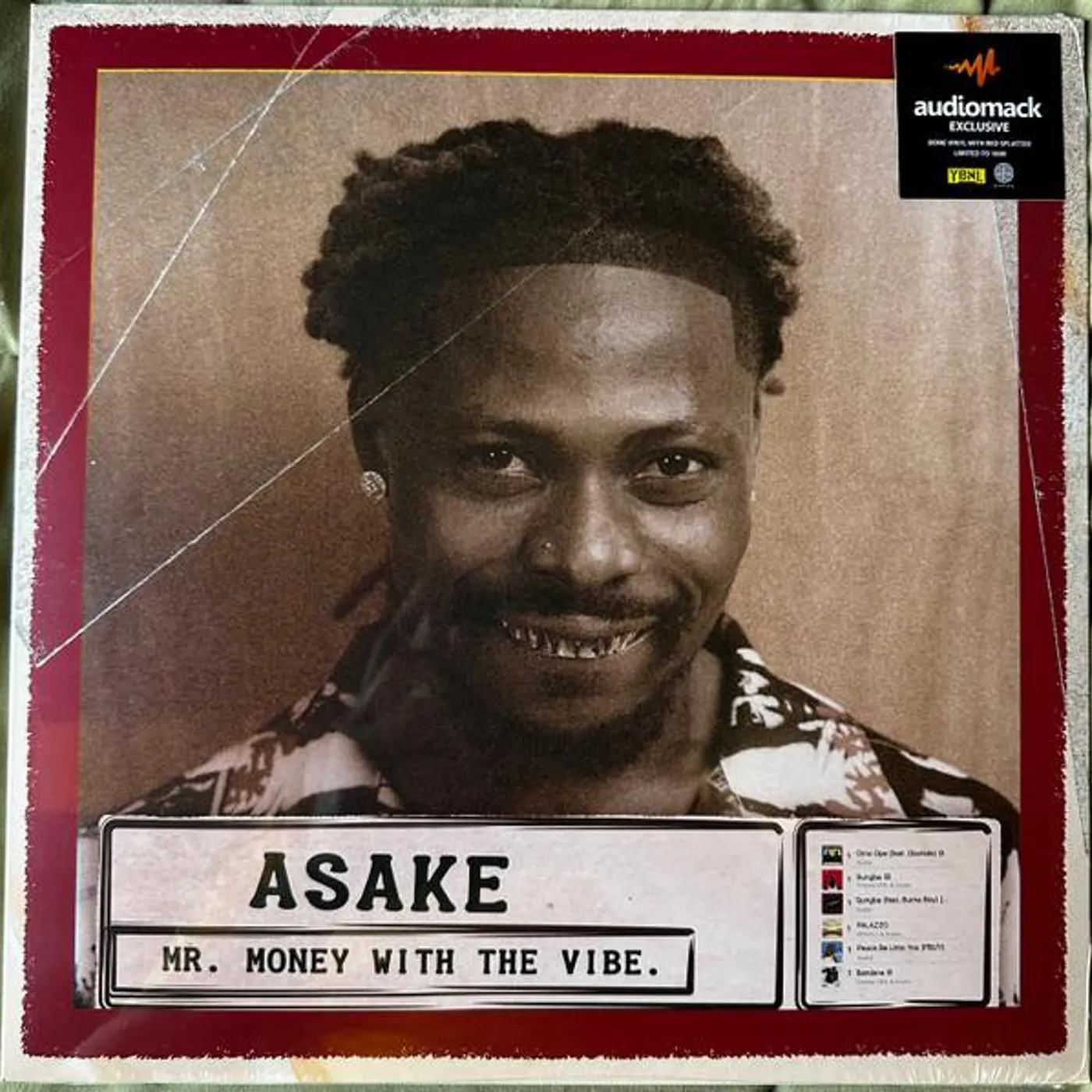 Asake MR. MONEY WITH THE VIBE (WHITE/RED VINYL) Vinyl Record