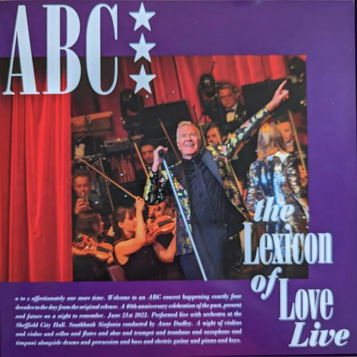 ABC LEXICON OF LOVE LIVE - 40TH ANNIVERSARY LIVE AT SHEFFIELD CITY HALL (3LP) Vinyl Record