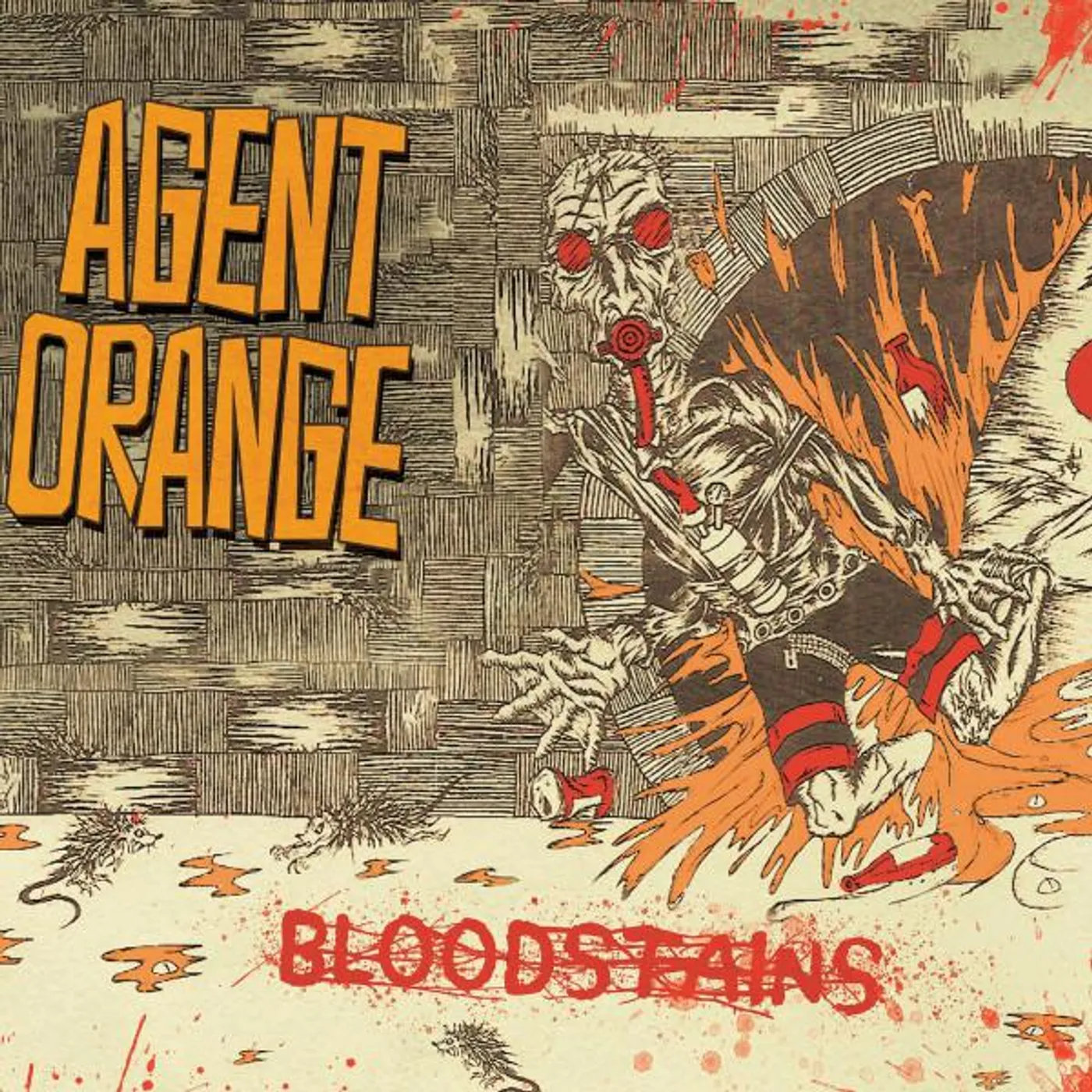 Agent Orange Bloodstains (Orange/Red/Black Splatter) Vinyl Record
