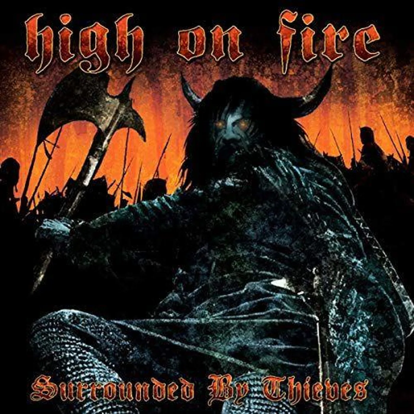 High On Fire SURROUNDED BY THIEVES (AQUA BLUE & BLACK GALAXY MERGEVINYL/2LP) Vinyl Record