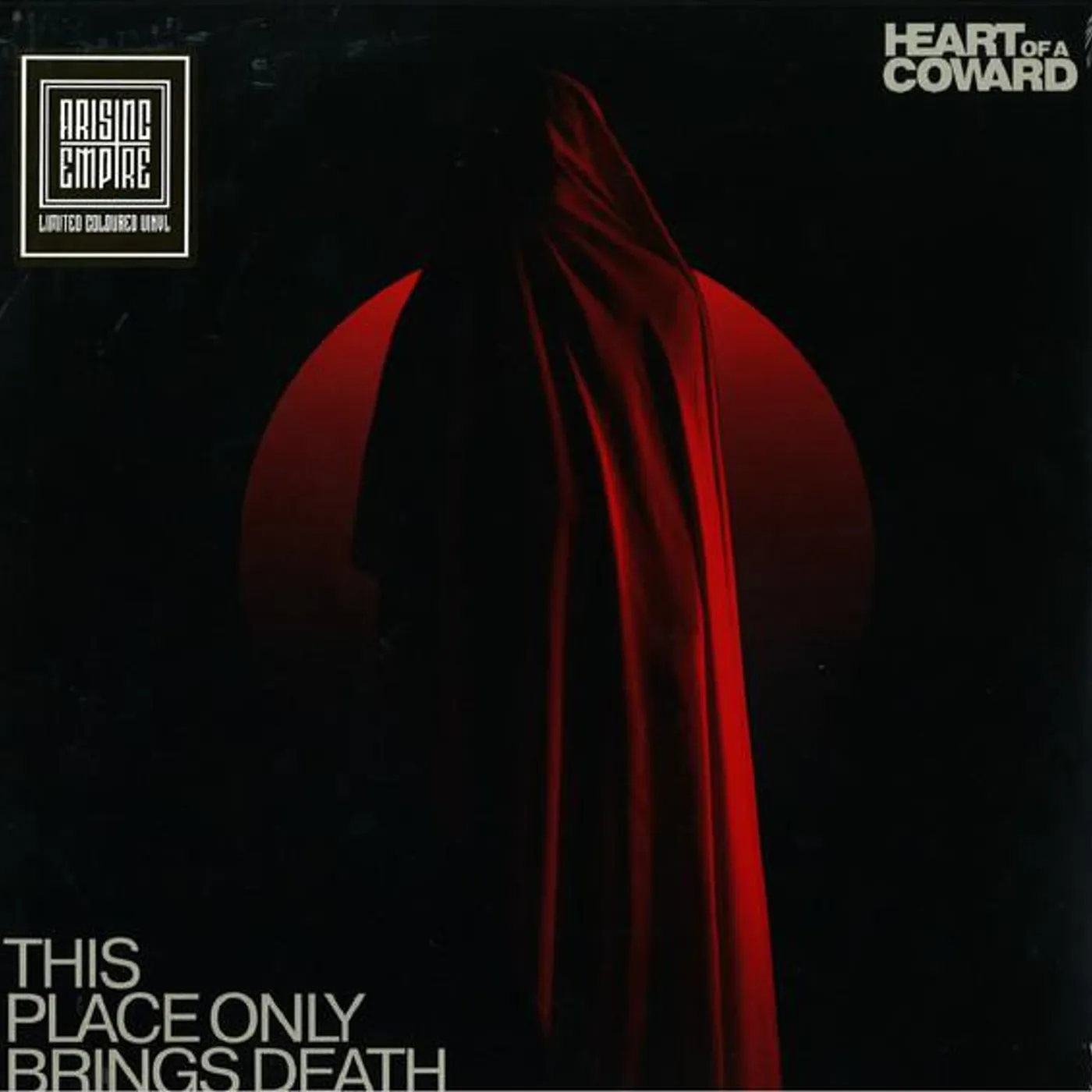 Heart Of A Coward THIS PLACE ONLY BRINGS DEATH (RED TRANSPARENT/BLACK SPLATTER VINYL) Vinyl Record