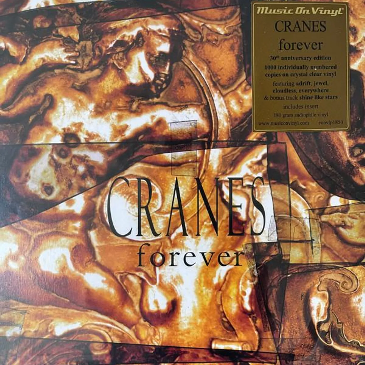 Cranes FOREVER (30TH ANNIVERSARY) (180GR/CRYSTAL CLEAR VINYL) Vinyl Record