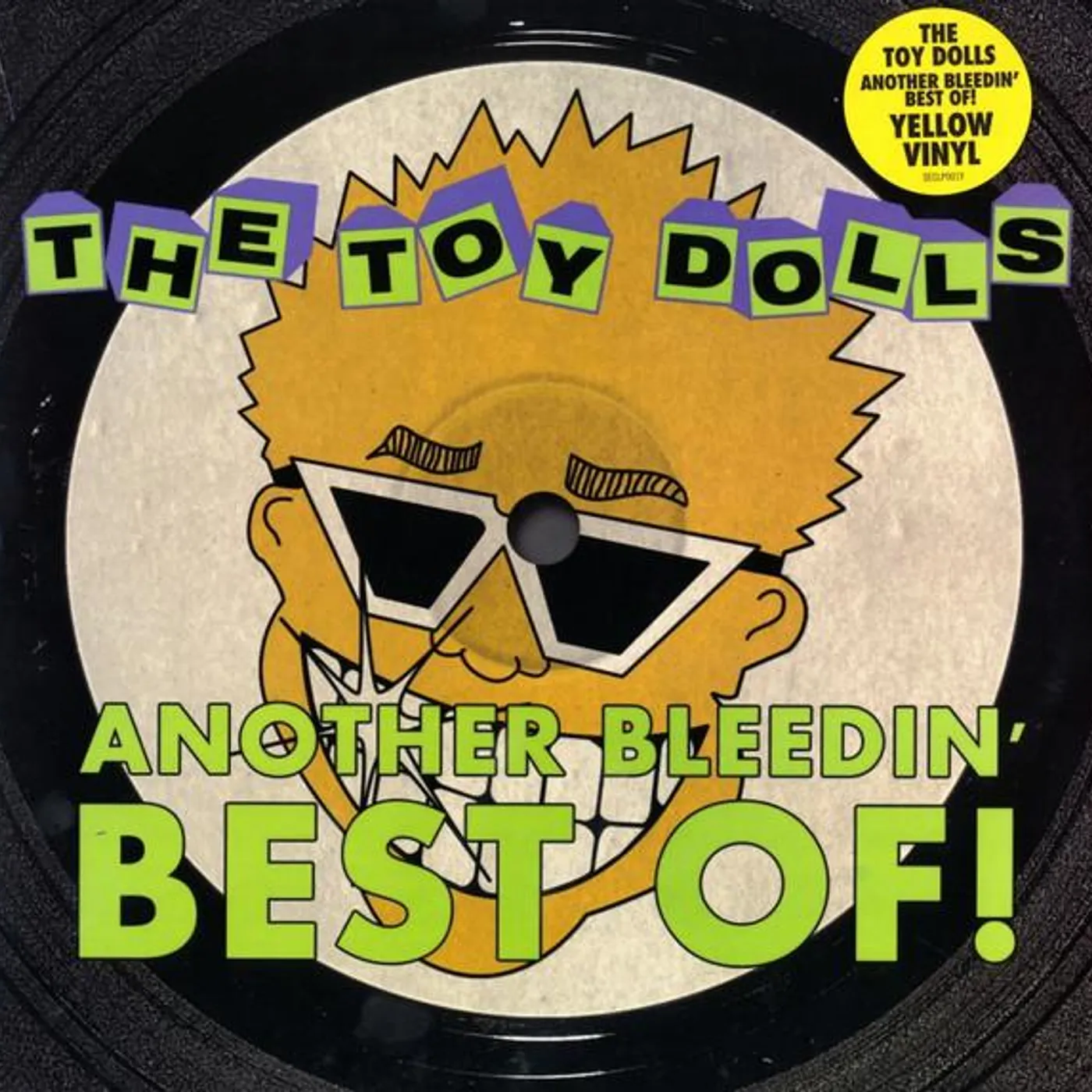 The Toy Dolls ANOTHER BLEEDIN BEST OF (YELLOW VINYL) Vinyl Record