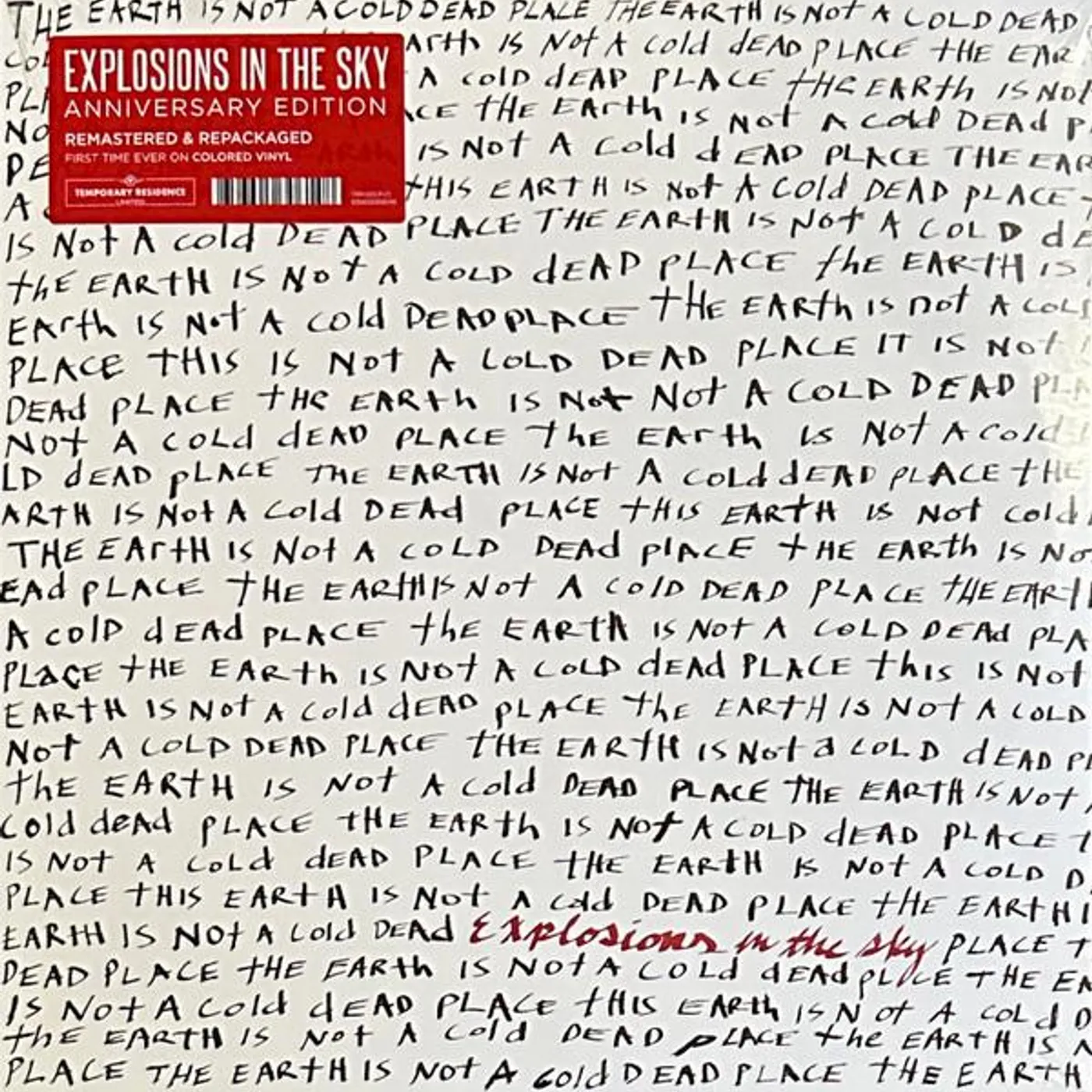 Explosions In The Sky EARTH IS NOT A COLD DEAD PLACE (ANNIVERSARY EDITION/2LP/OPAQUE RED VINYL) Vinyl Record