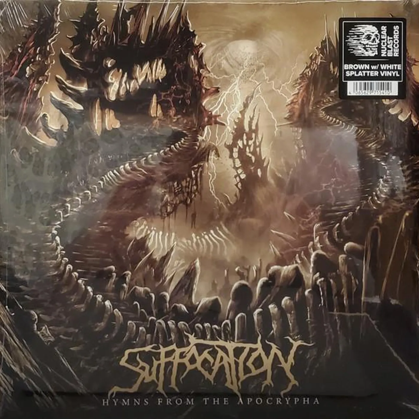 Suffocation Hymns From The Apocrypha (Brown & White Splatter) Vinyl Record