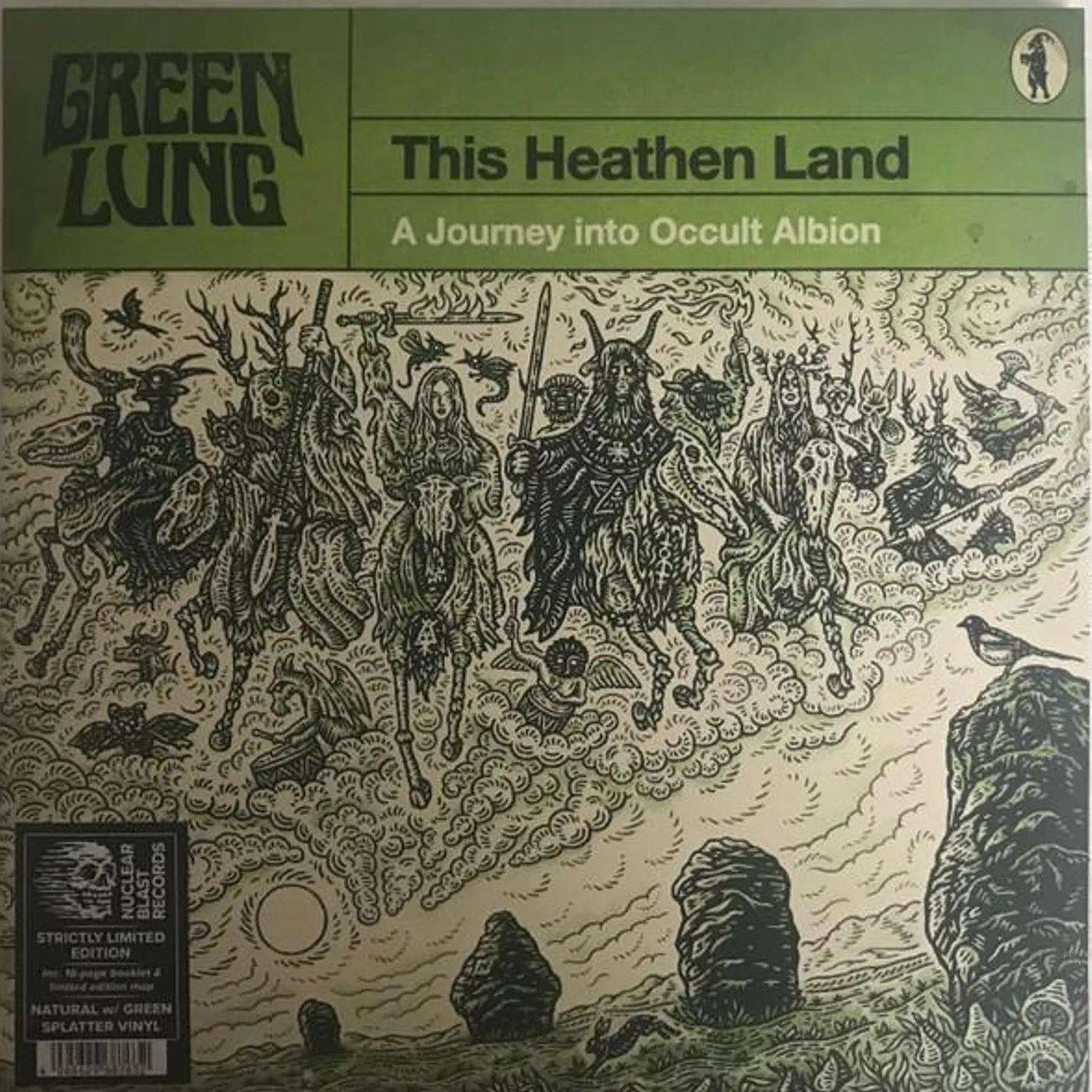 Green Lung This Heathen Land (Natural/Green Splatter) Vinyl Record